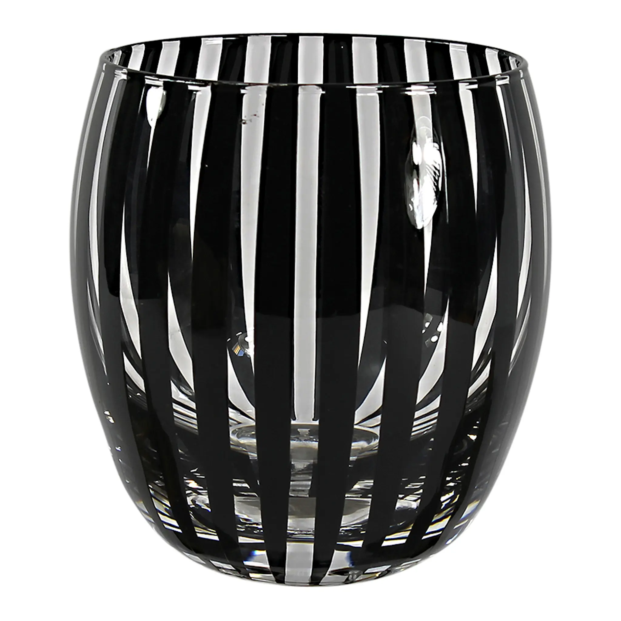 Nybro Crystal Twist Ljuslykta 10 cm Svart