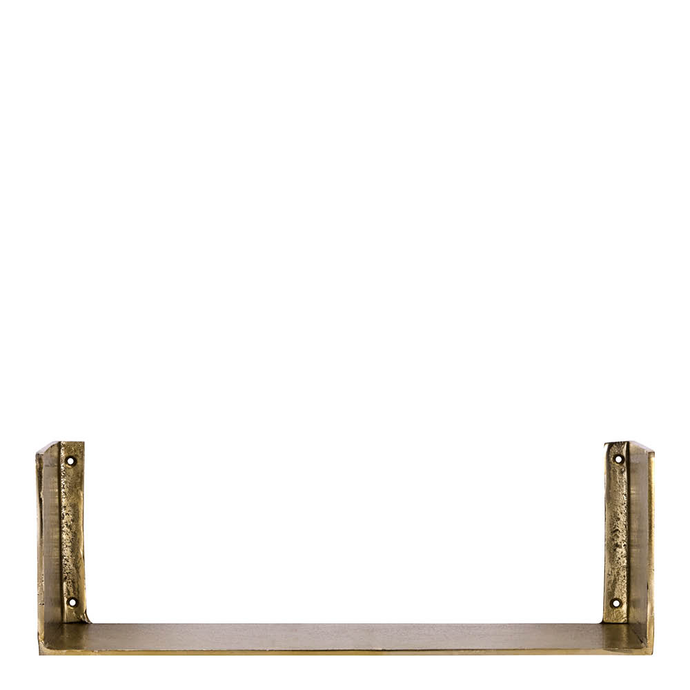 House Doctor Seinä­hylly Boxie alumiinista 50x18x50 cm kultainen