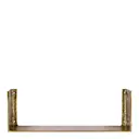 Boxie vägghylla i aluminium 50x18 cm guldfinish