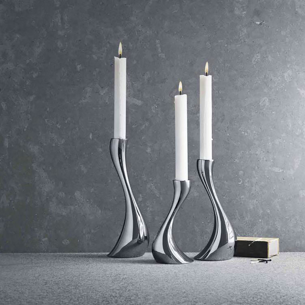 Georg Jensen Cobra lysestake 2 stk 24 cm