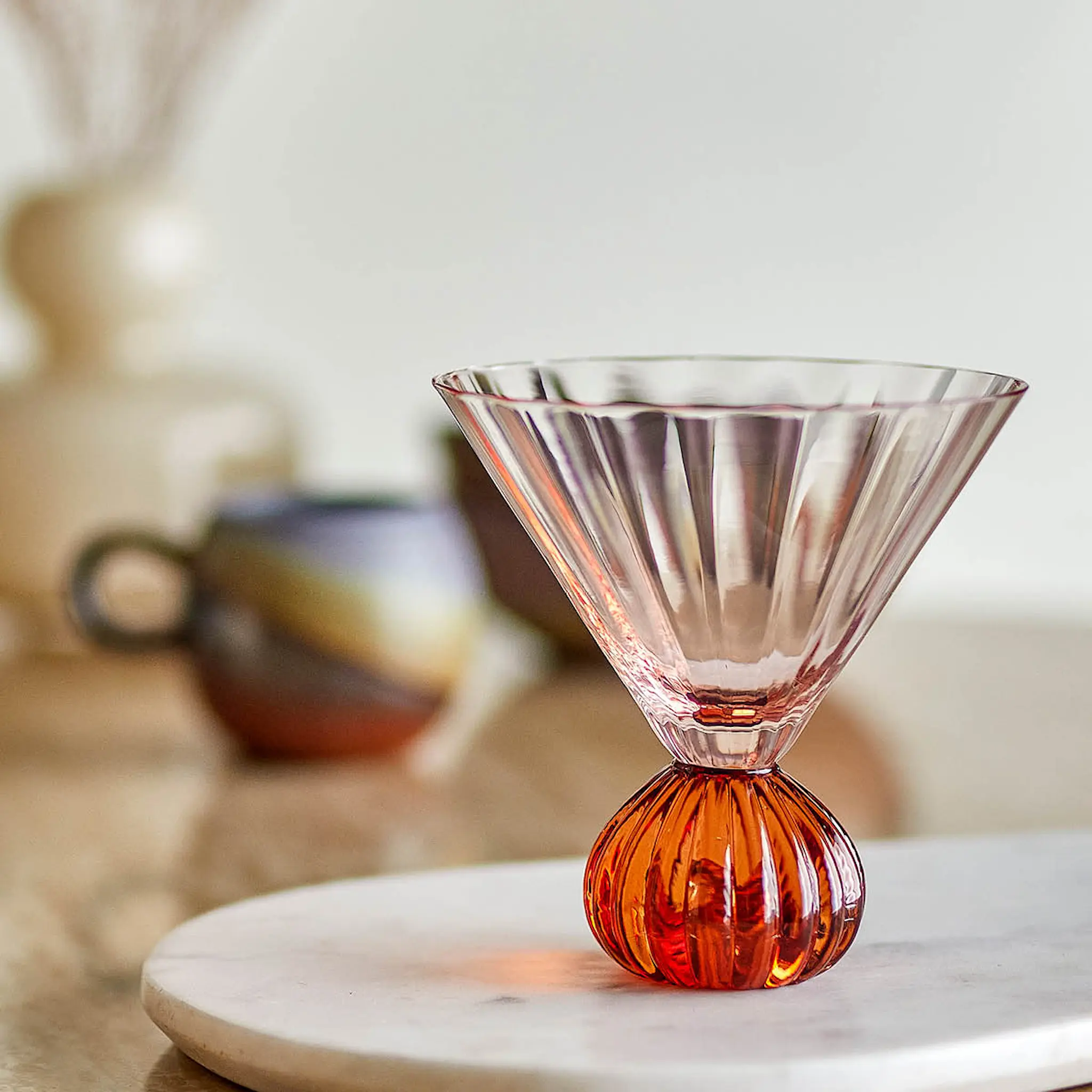 Bloomingville Taurin cocktailglas 30 cl rosa