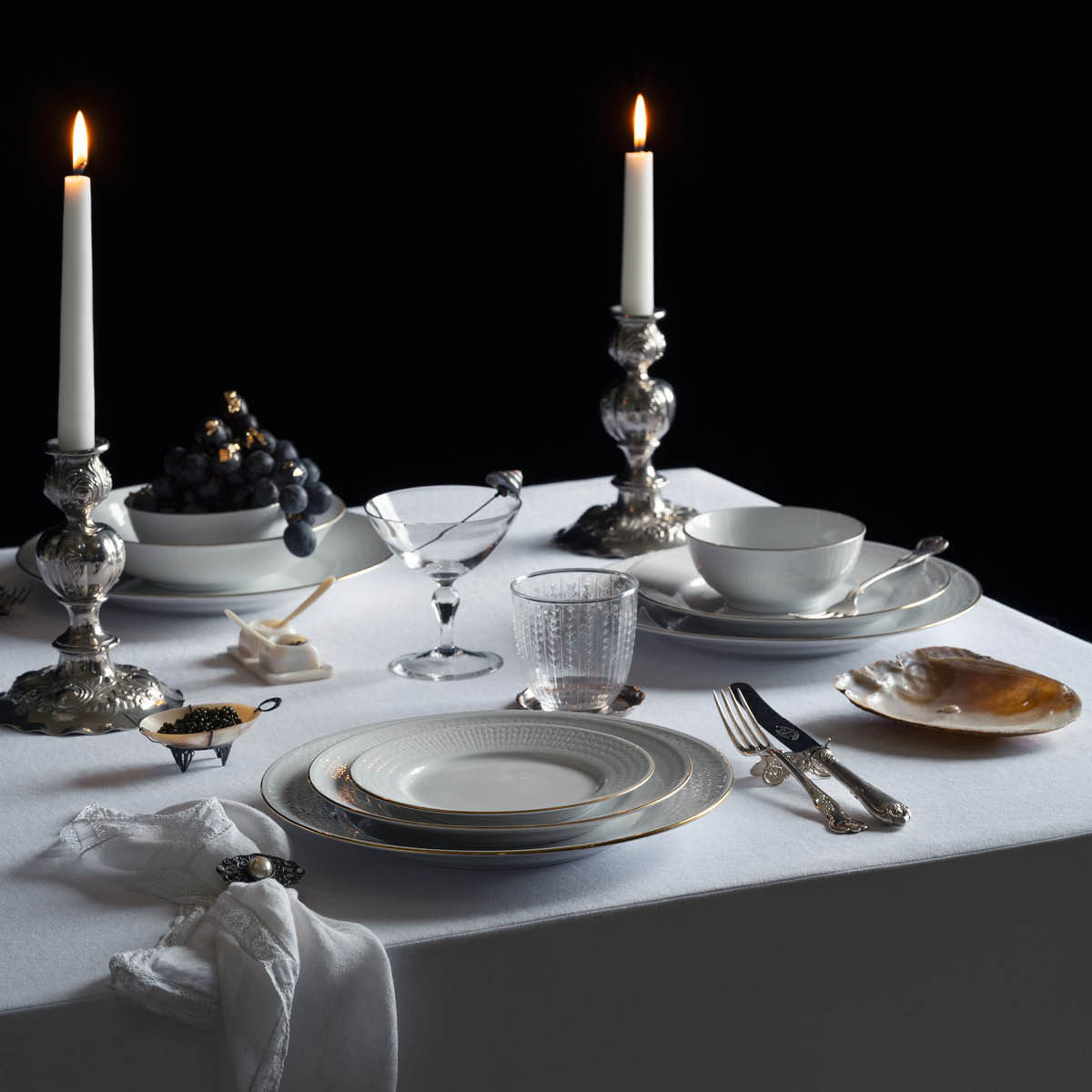 Rörstrand Swedish Grace Gala tallerken 17 cm hvit