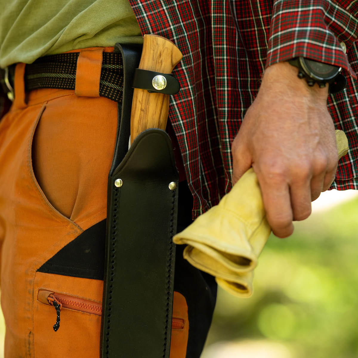 Brusletto Villmarka stor kniv 36 cm olivträ