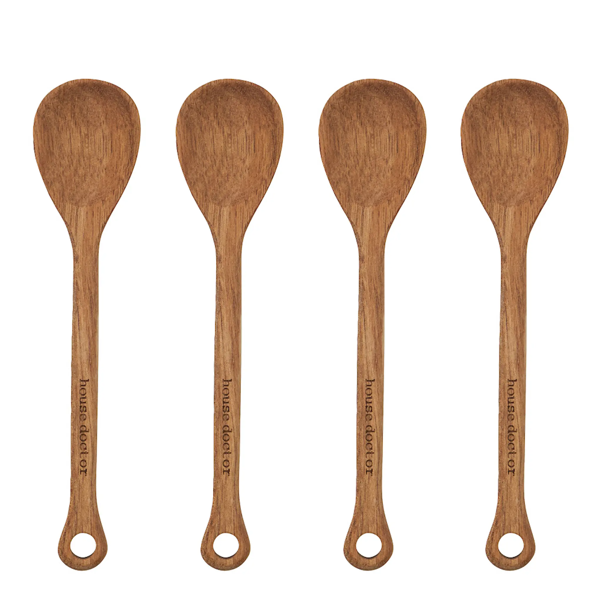 House Doctor Eya serveringssked 15 cm 4-pack natur