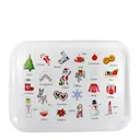 Bricka 27x20 cm Nordic Winter Traditions vit