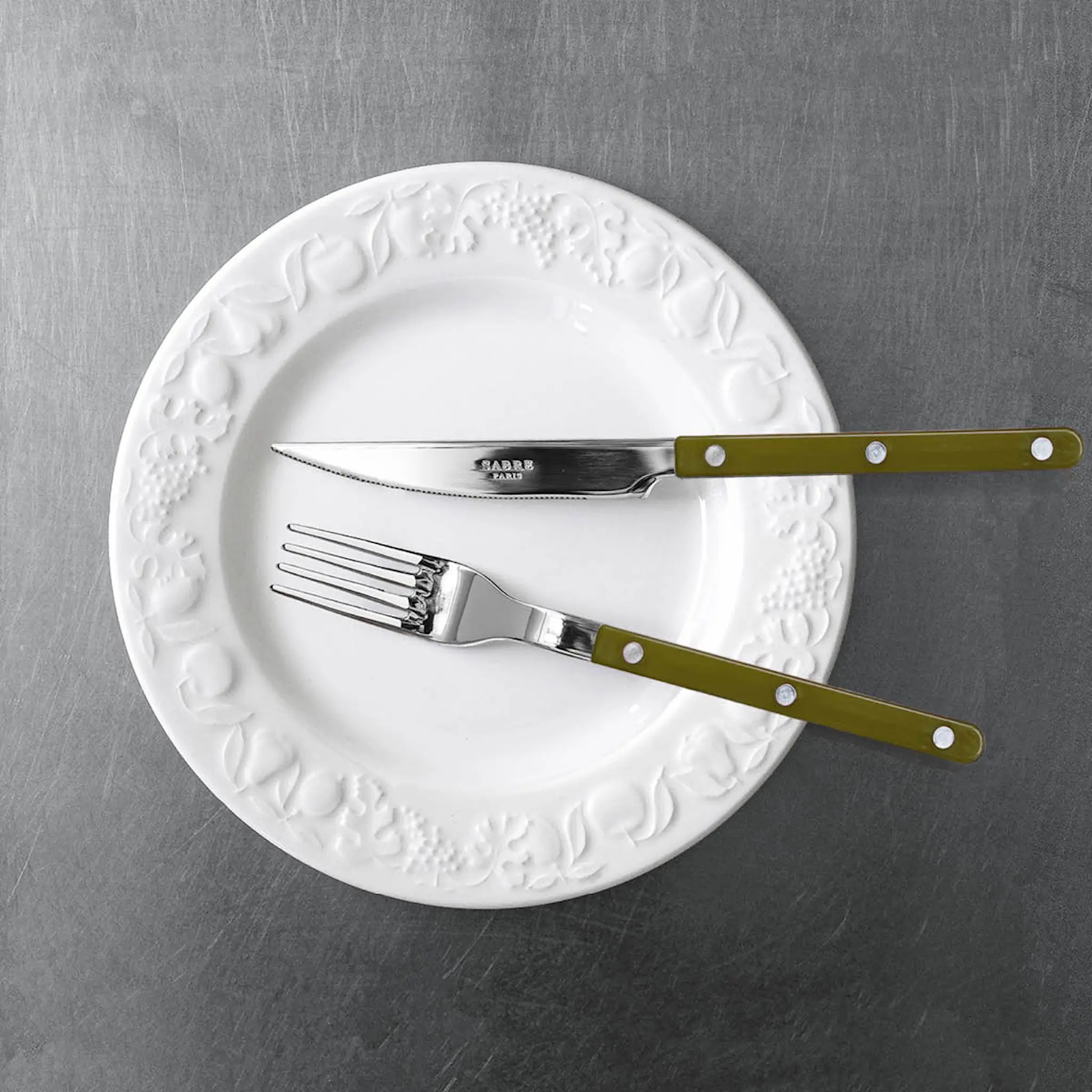 Sabre Bistrot ruokailuvälinesarja 24 kpl Green Fern