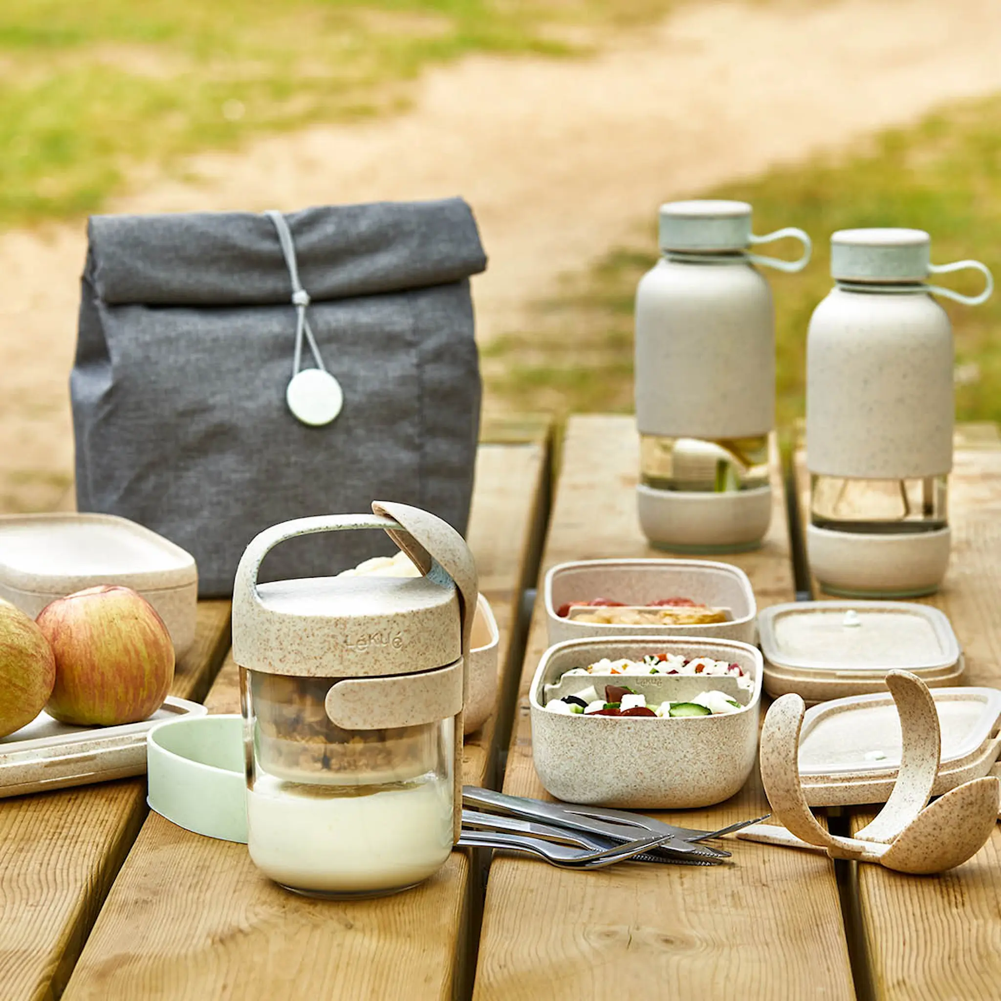 Lékué To Go lunchväska hopvikbar 4 L grå