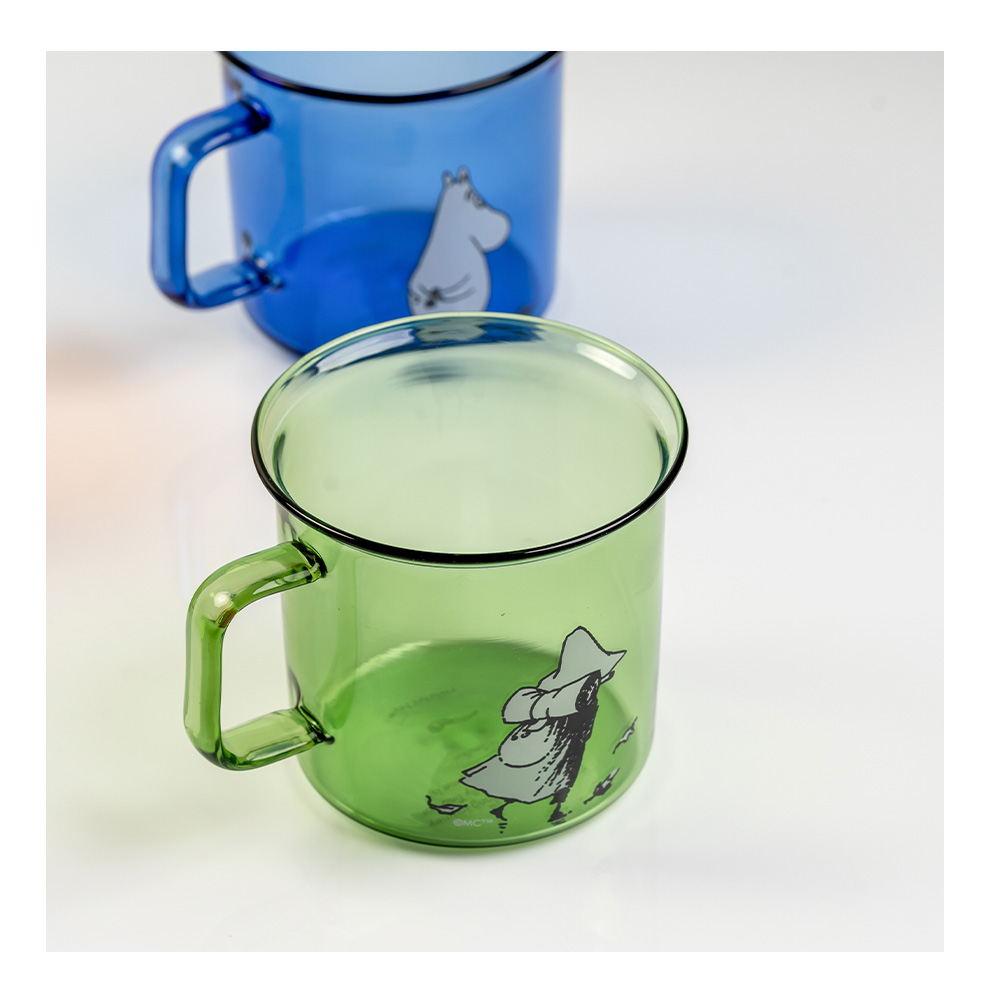 Muurla Mummi glasskopp 35 cl Snusmumrikken grønn