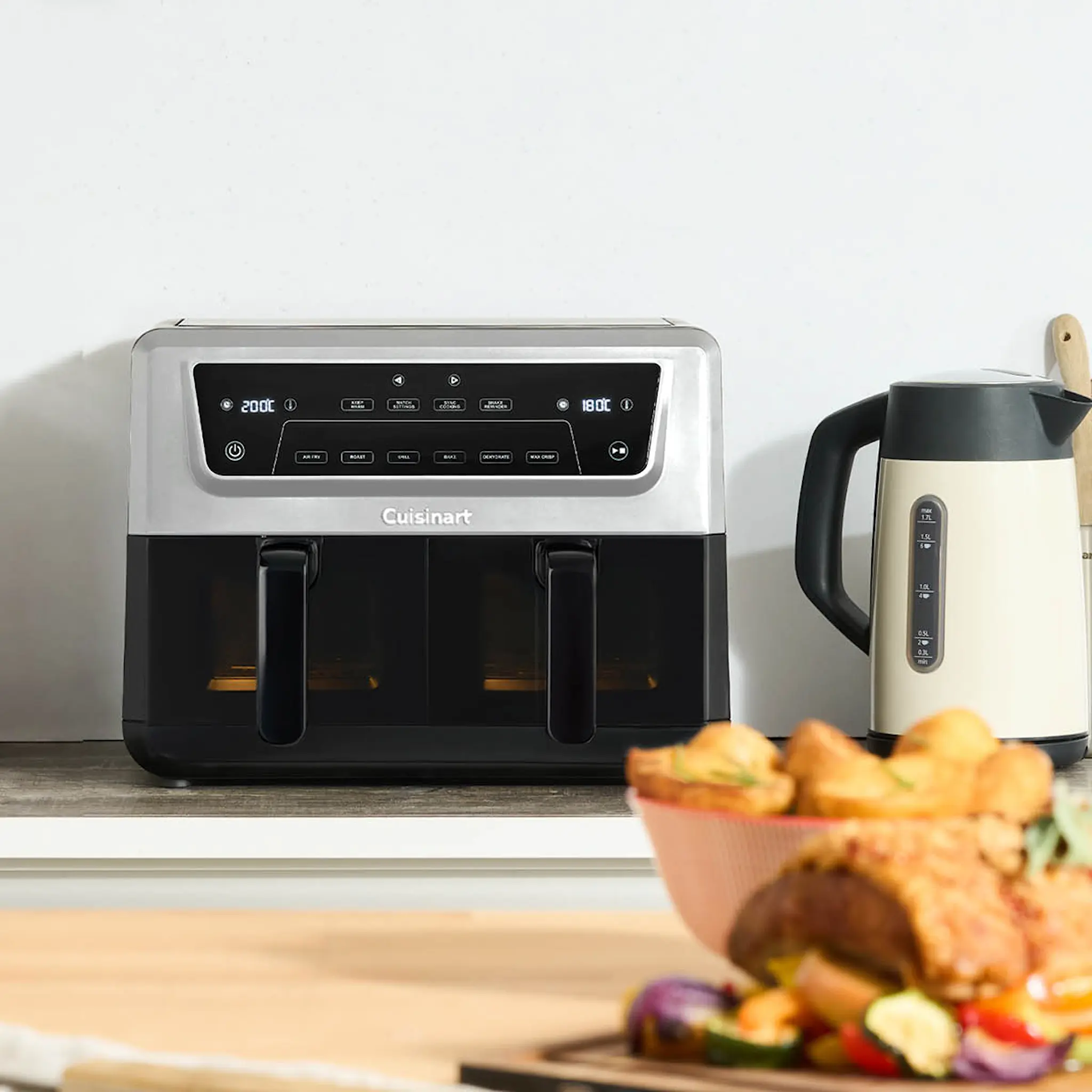 Cuisinart AirTwin Airfryer AFD10XSSE 10,4 L 2400 W Ruostumaton