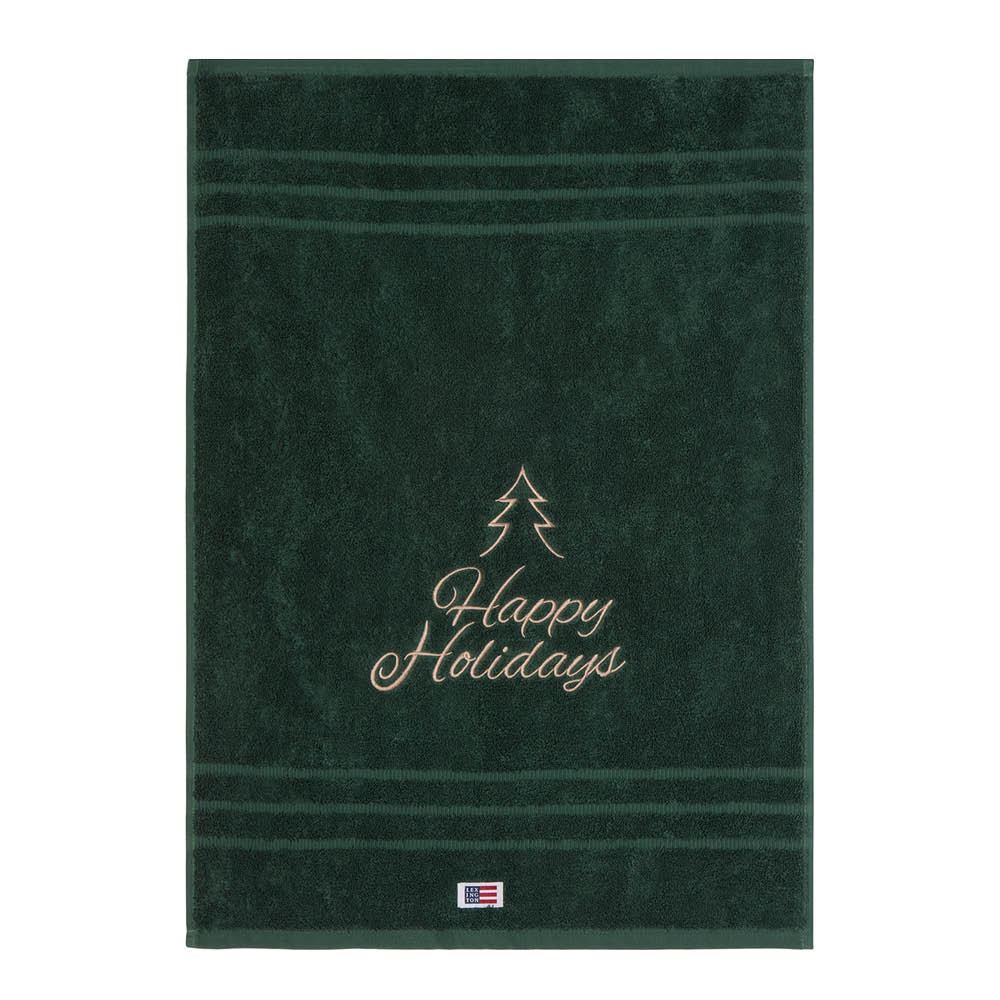Lexington Original håndkle Happy Holidays 50x70 cm juniper