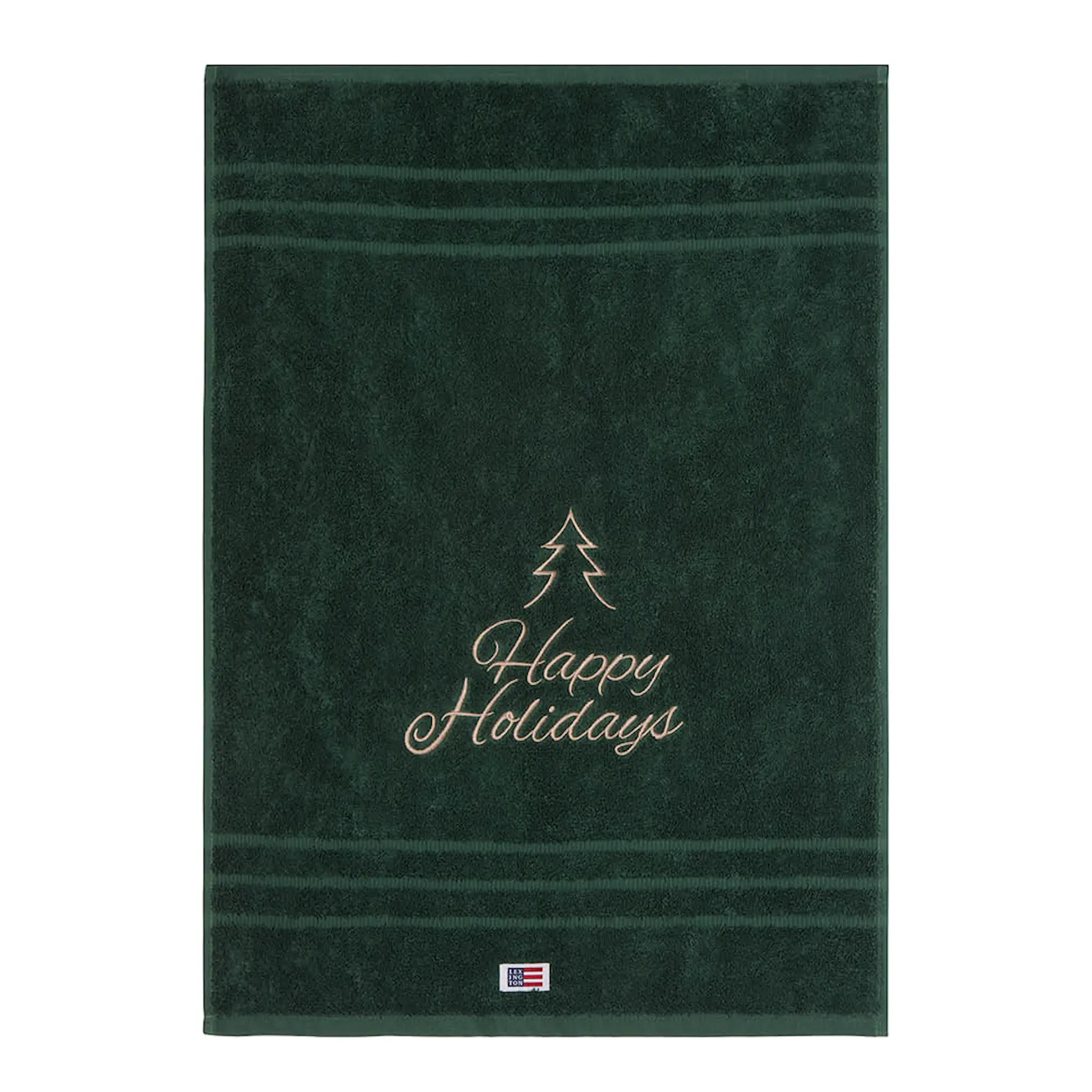 Lexington Original handduk Happy Holidays 50x70 cm juniper