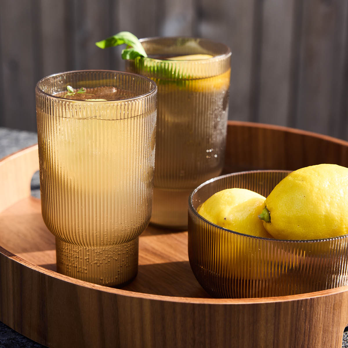 Sagaform Billi vattenglas 43 cl 4-pack brun