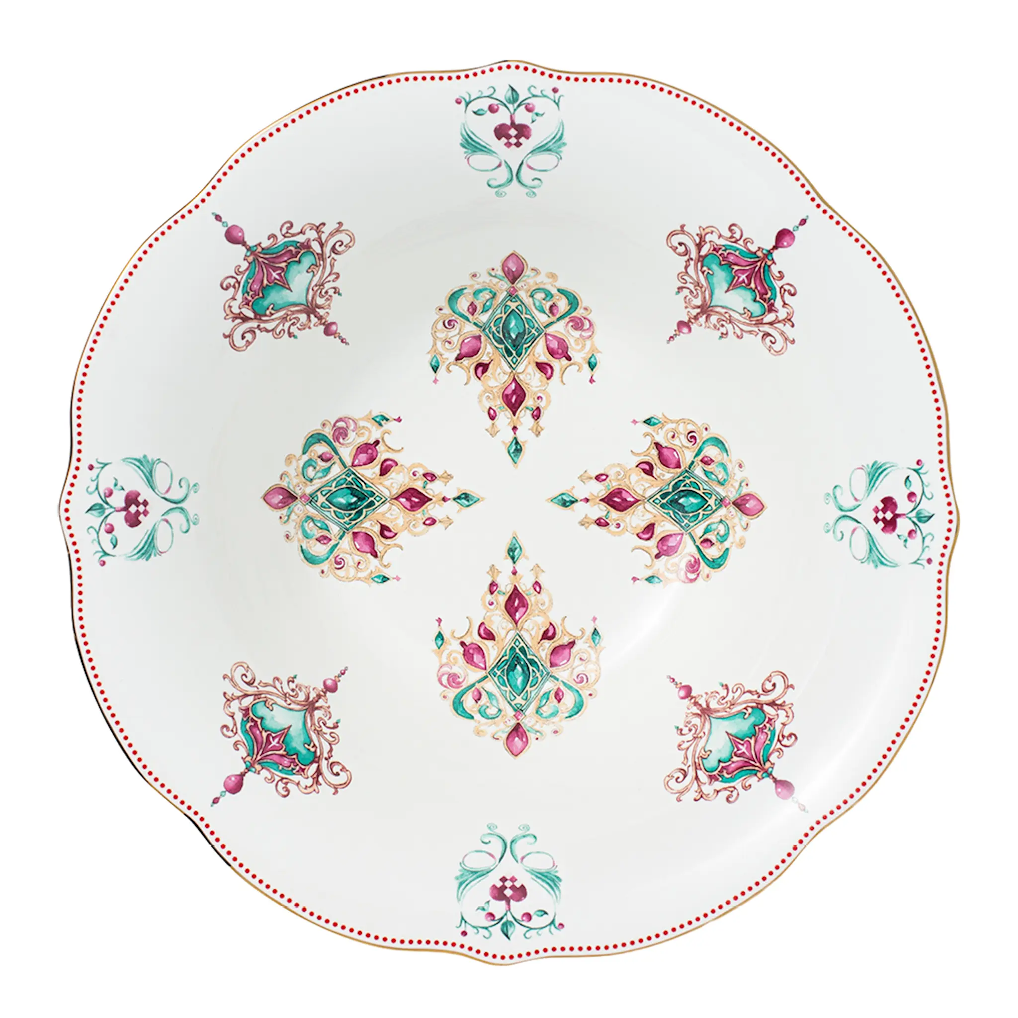 Magnor Lucia Kulho 26 cm Valkoinen/Punainen/Vihreä