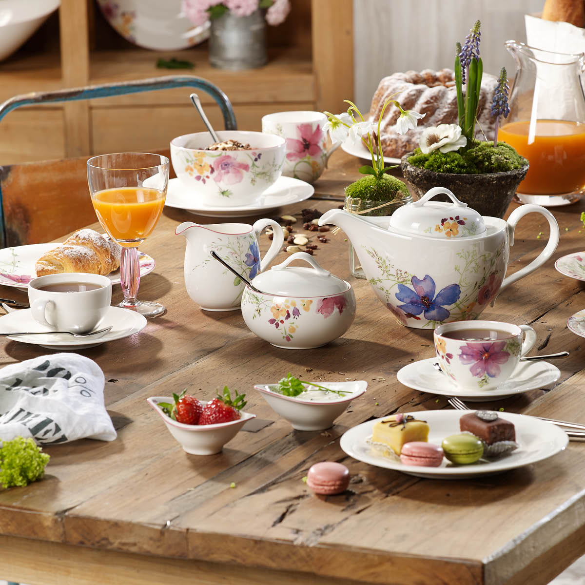 Villeroy & Boch Mariefleur Gris Basic Teekannu 1,2 L