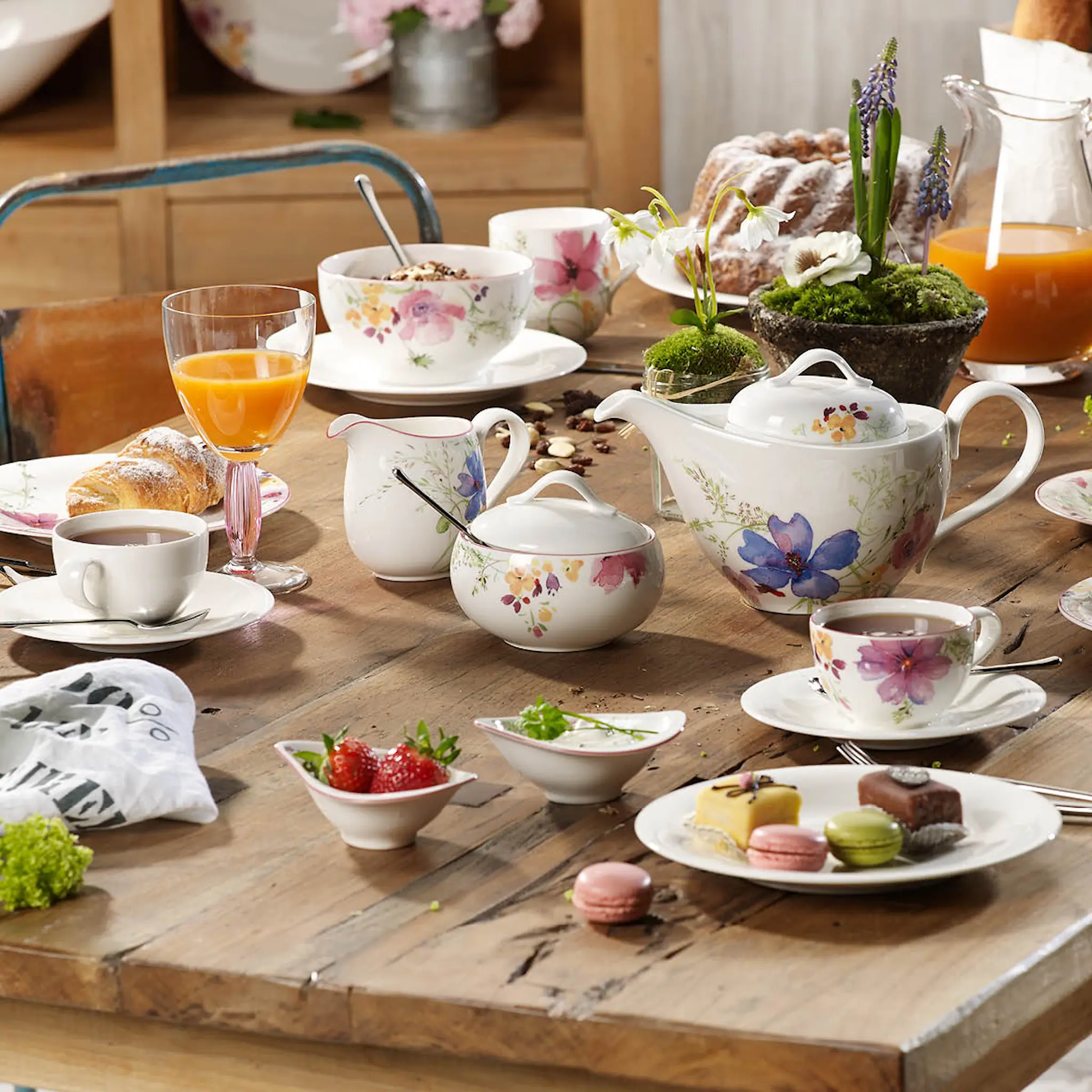 Villeroy & Boch Mariefleur Gris Basic Teekannu 1,2 L