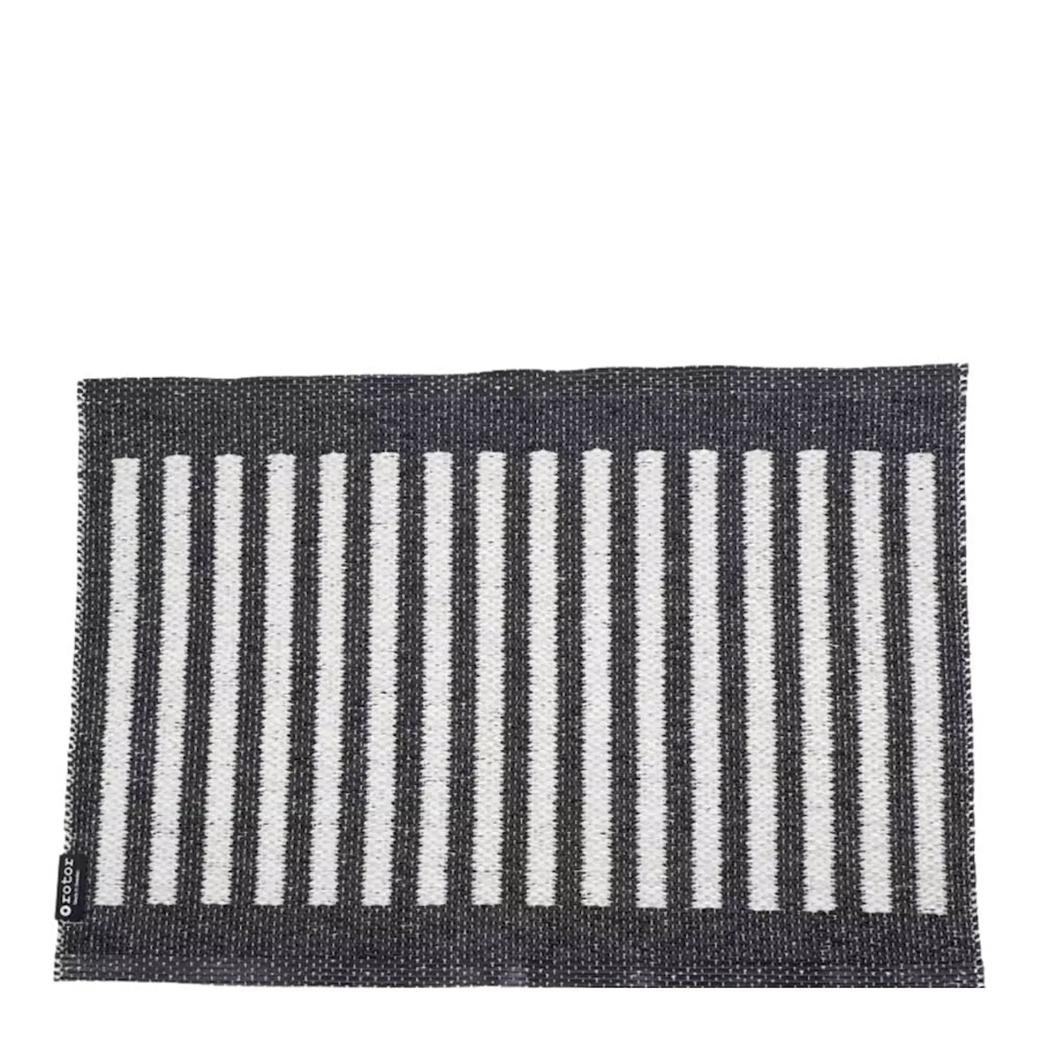 Rotor Design Stripes Ovimatto 70x50 cm Musta/Valkoinen