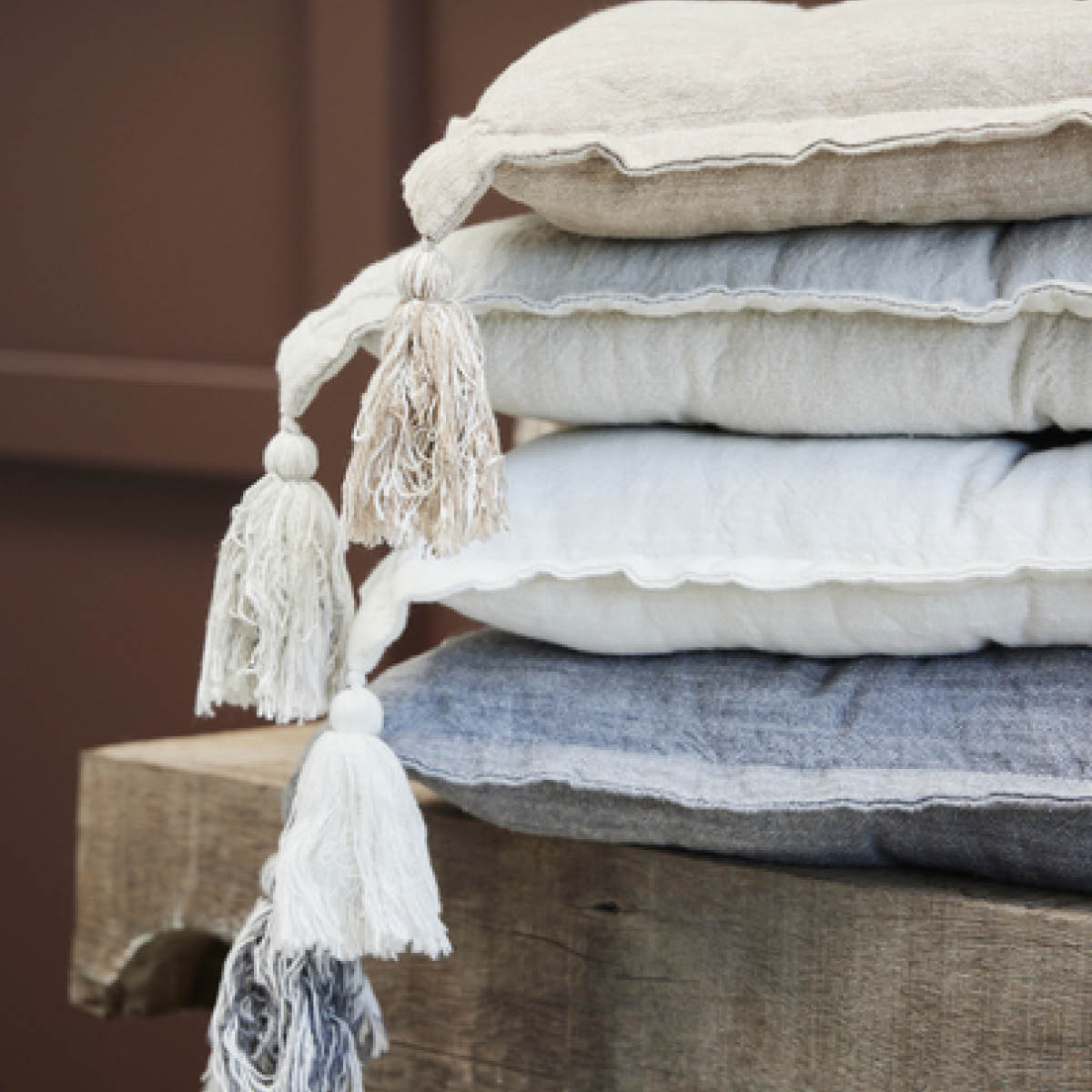 Lene Bjerre Felima kudde 45x45 cm vit