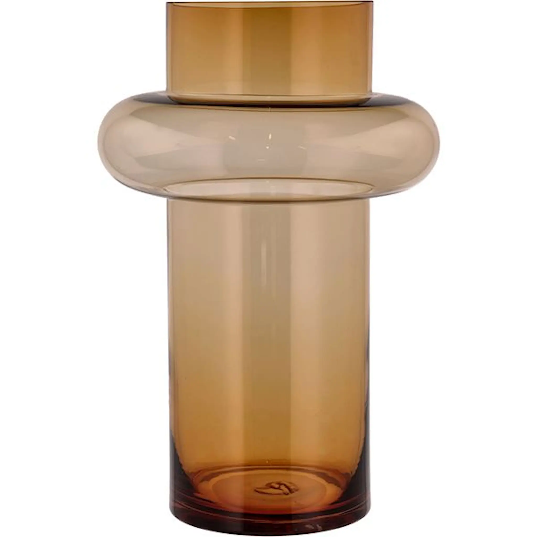 Lyngby Glas Tube Vas 40 cm Amber Glas