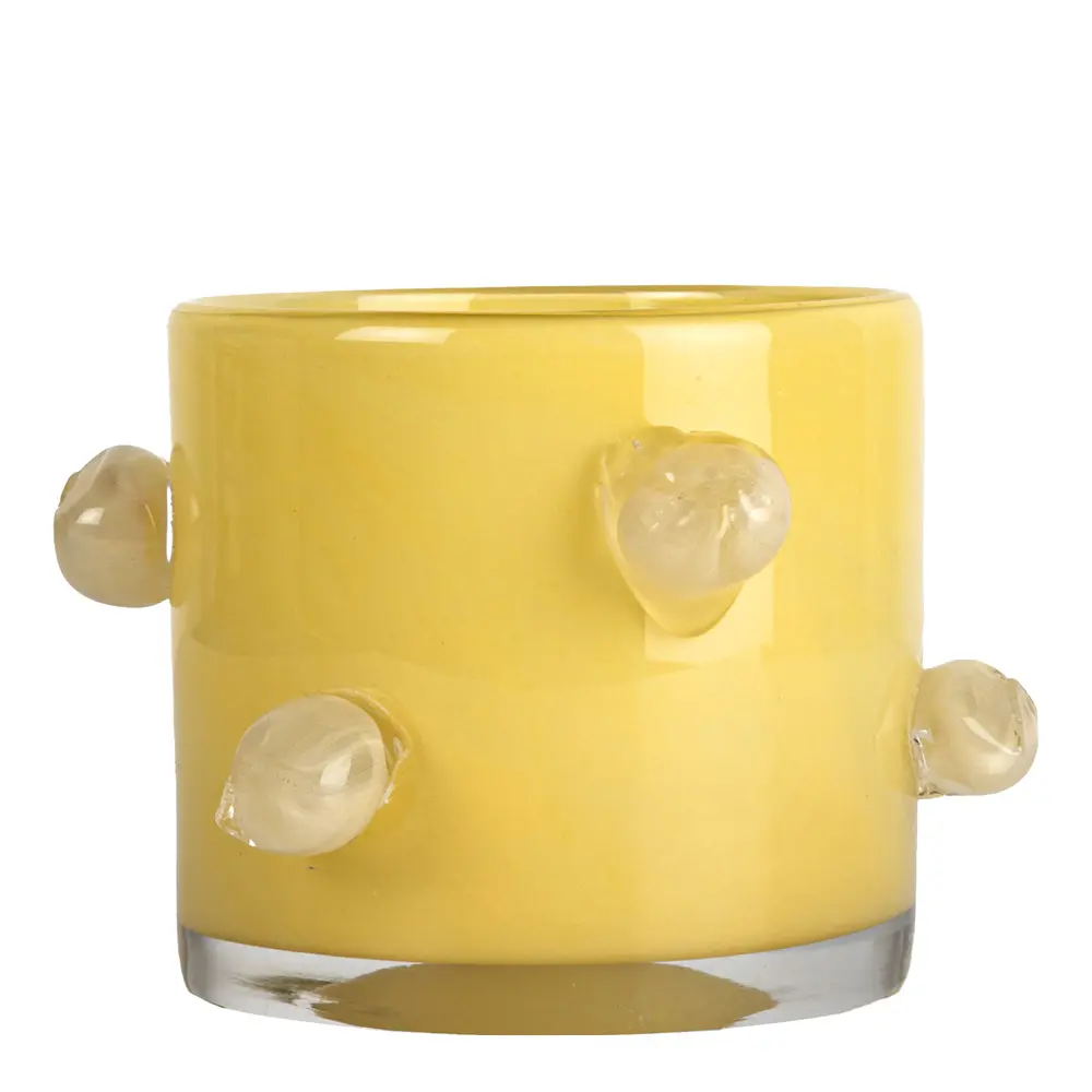 Arlo Kynttilälyhty 10 cm Keltainen/Beige