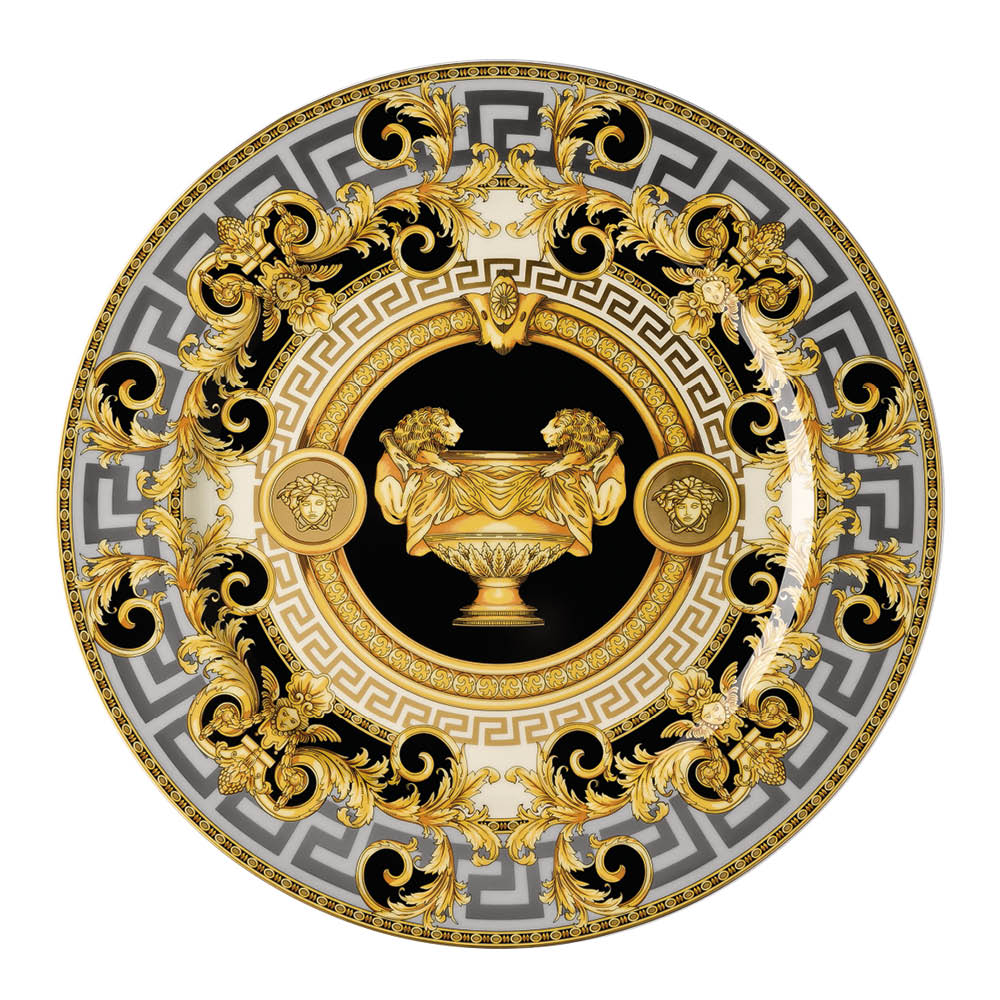 Versace Prestige Gala lautanen 30 cm musta/kulta/harmaa