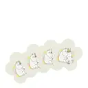 Mumin glasunderlägg Blommor 4-pack gul