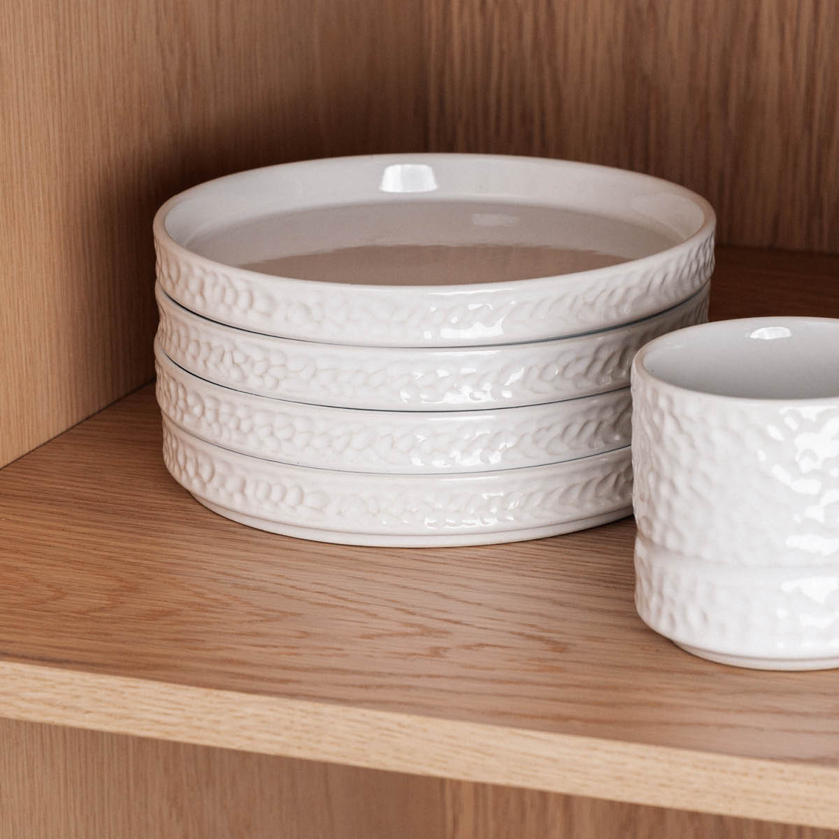 Vargen & Thor Servisen C tallerken 17,2 cm 4 stk hvit