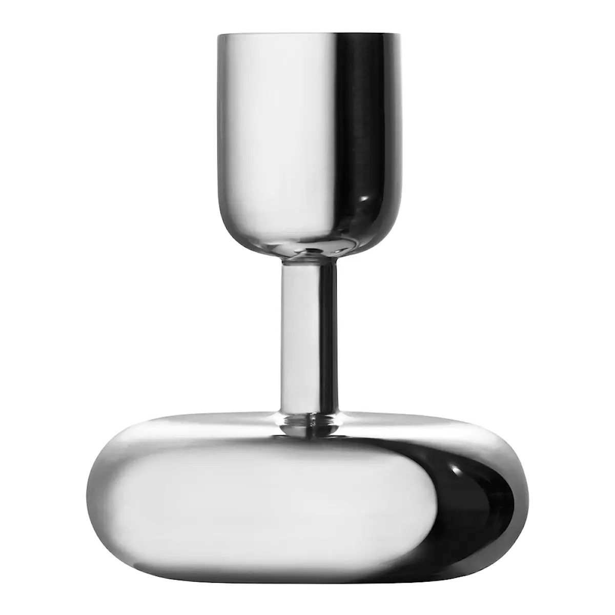 iittala Nappula Ljusstake 10,7 cm Stål
