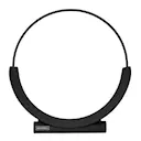 Vedkorg i metall 53 cm svart