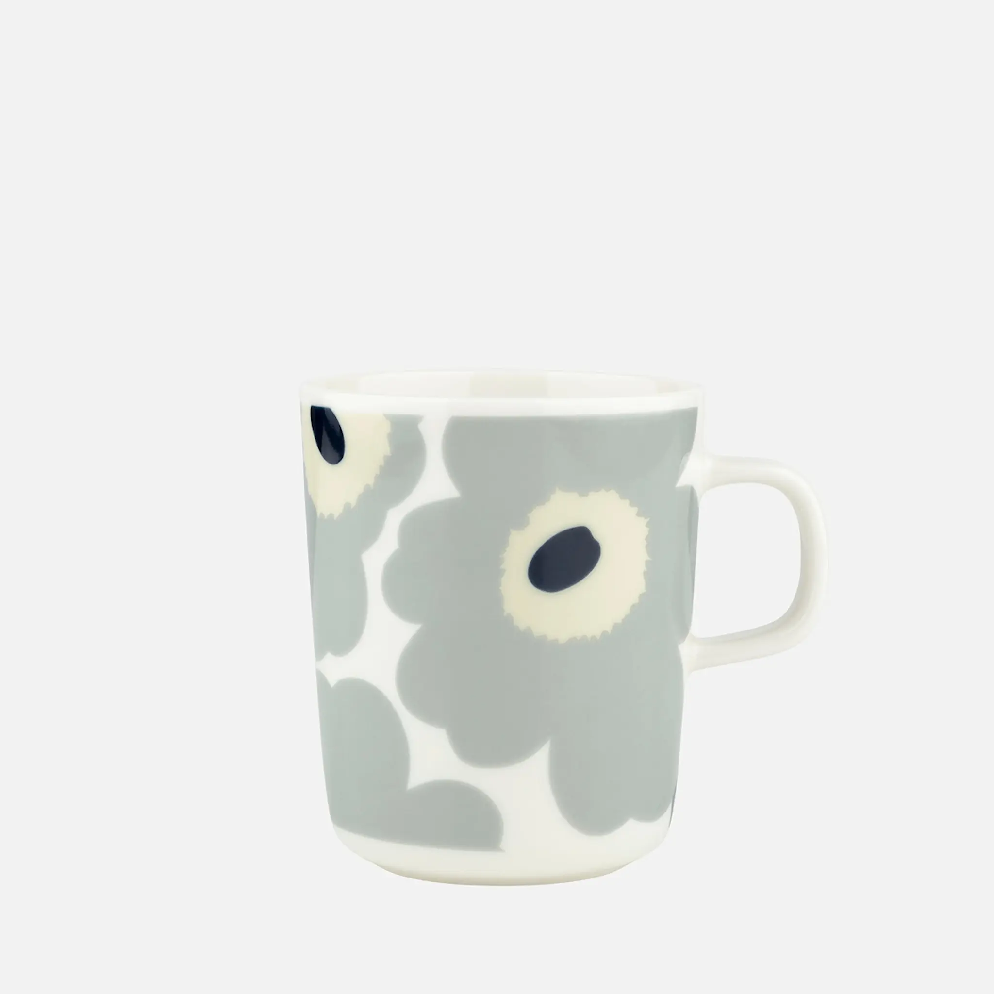 Marimekko Unikko krus 25 cl hvit/grå/sand/mørkblå hover