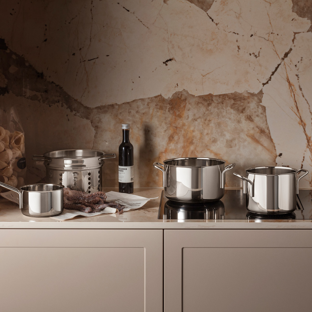 Eva Trio Stainless Steel Kattilasarja 5 osaa