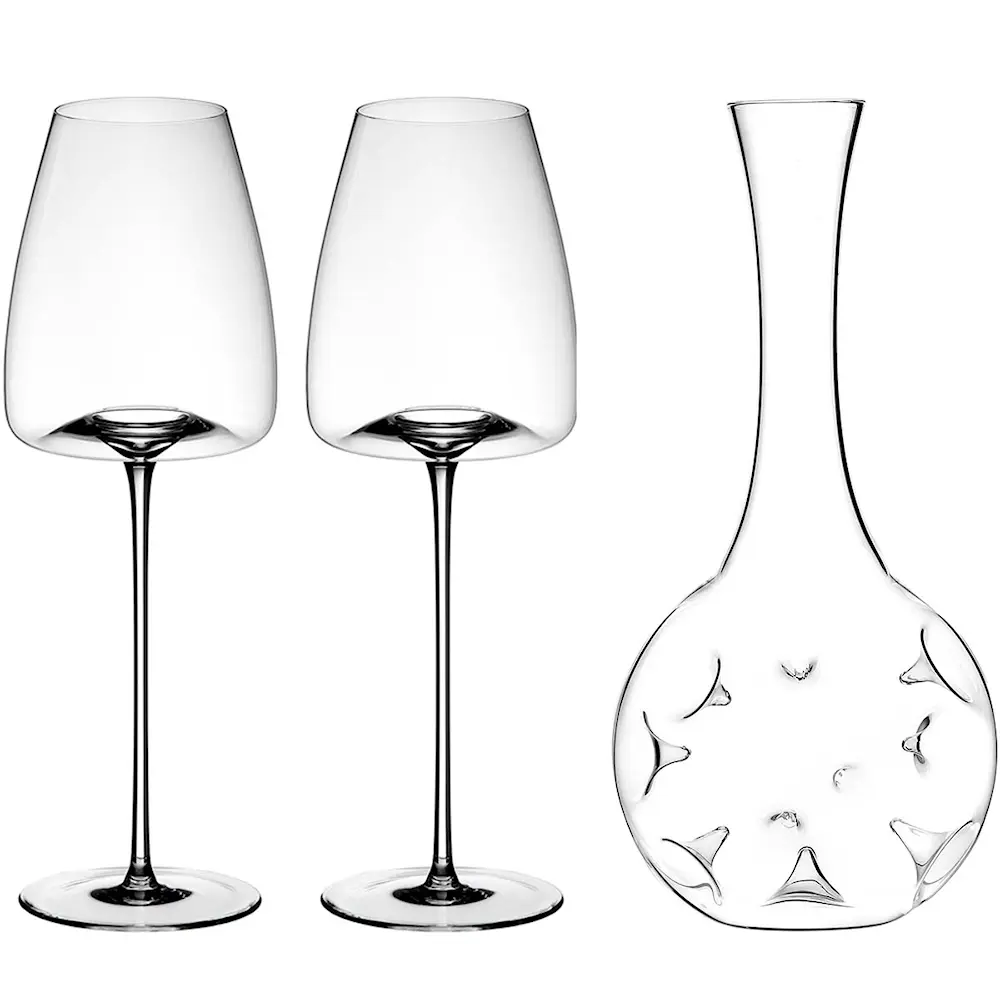 Vision Eddy-Mini Dekantteri + Straight Viinilasi 2 kpl