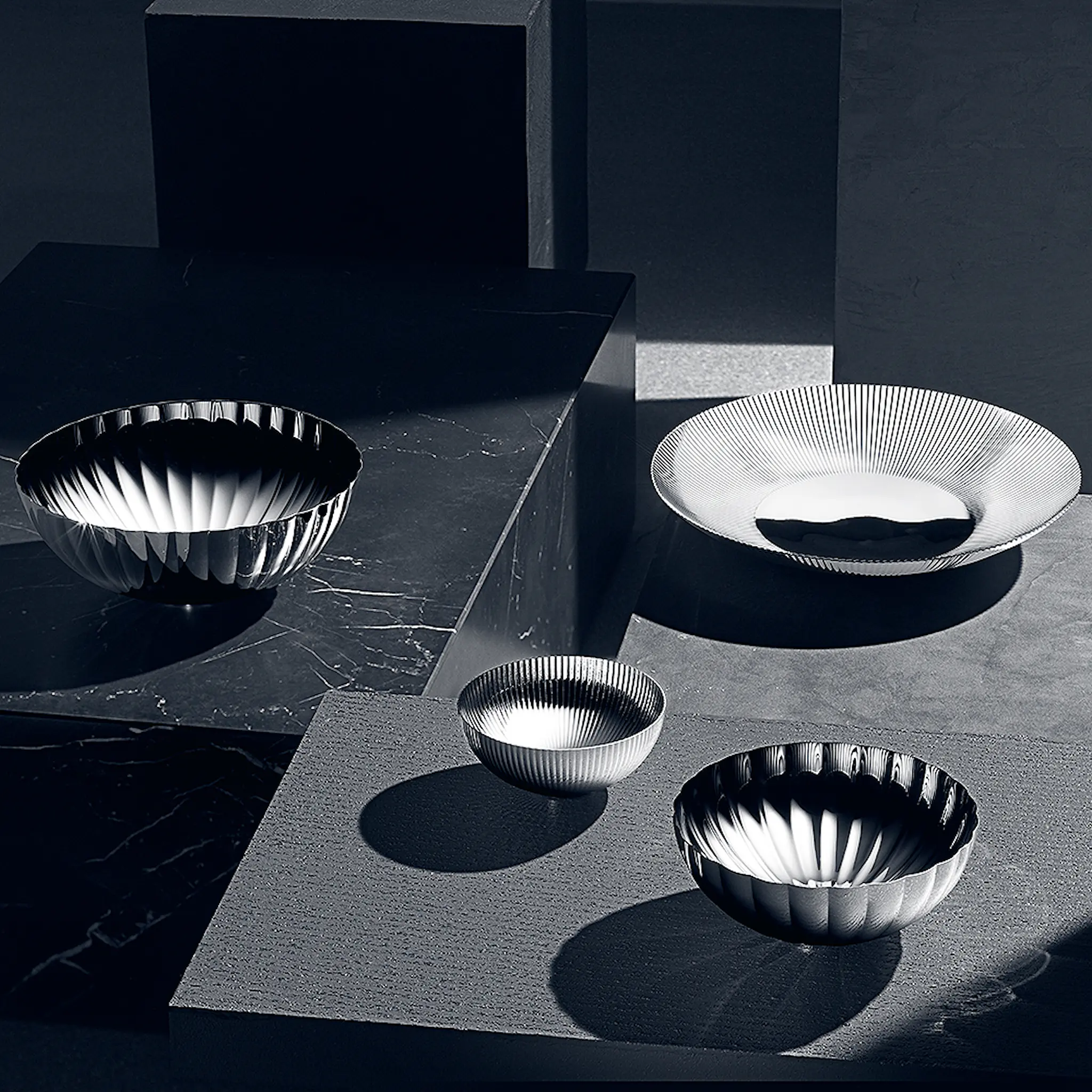 Georg Jensen Bernadotte skål stor 26 cm blank