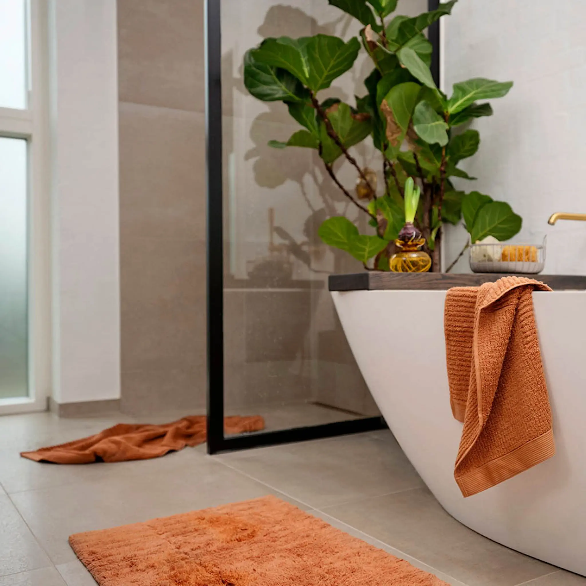 Zone Denmark Classic kylpypyyhe 70x140 cm mandariini