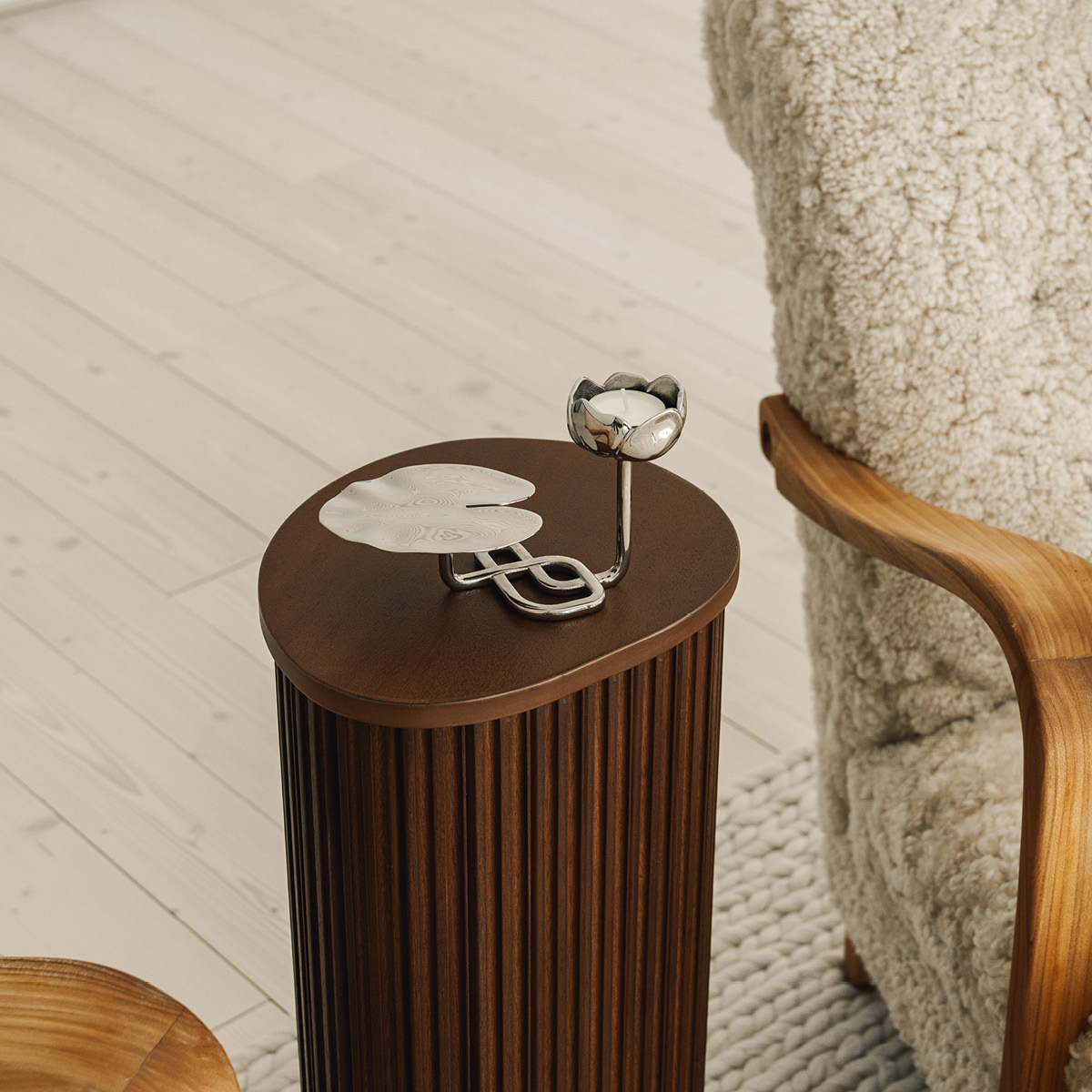 Hilke Ninfea No.1 NP lysestake 11 cm sølv