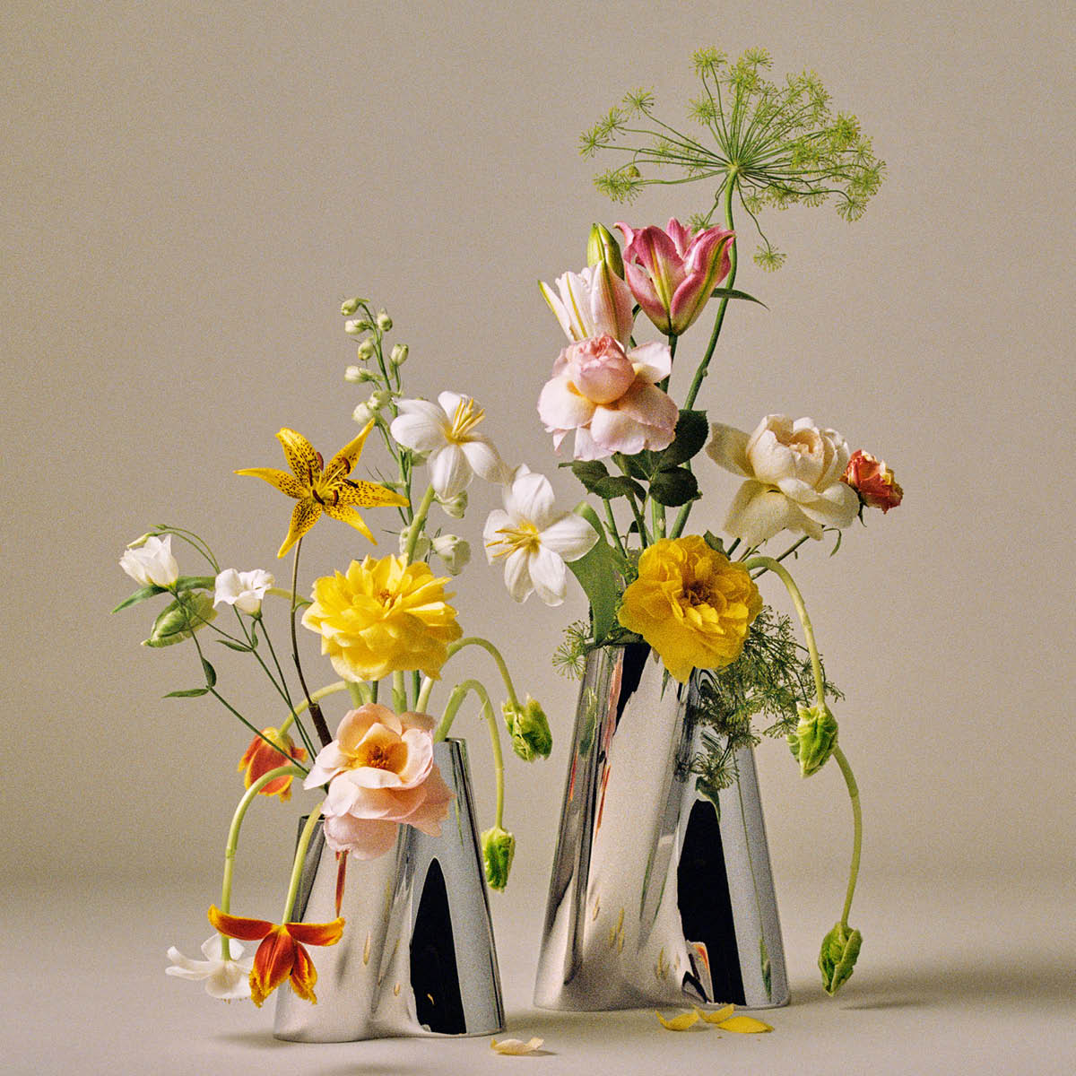 Georg Jensen Lituus vas stor 34 cm blankt stål