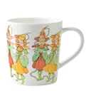Elsa Beskow Nasturtium mugg med handtag 40 cl vit