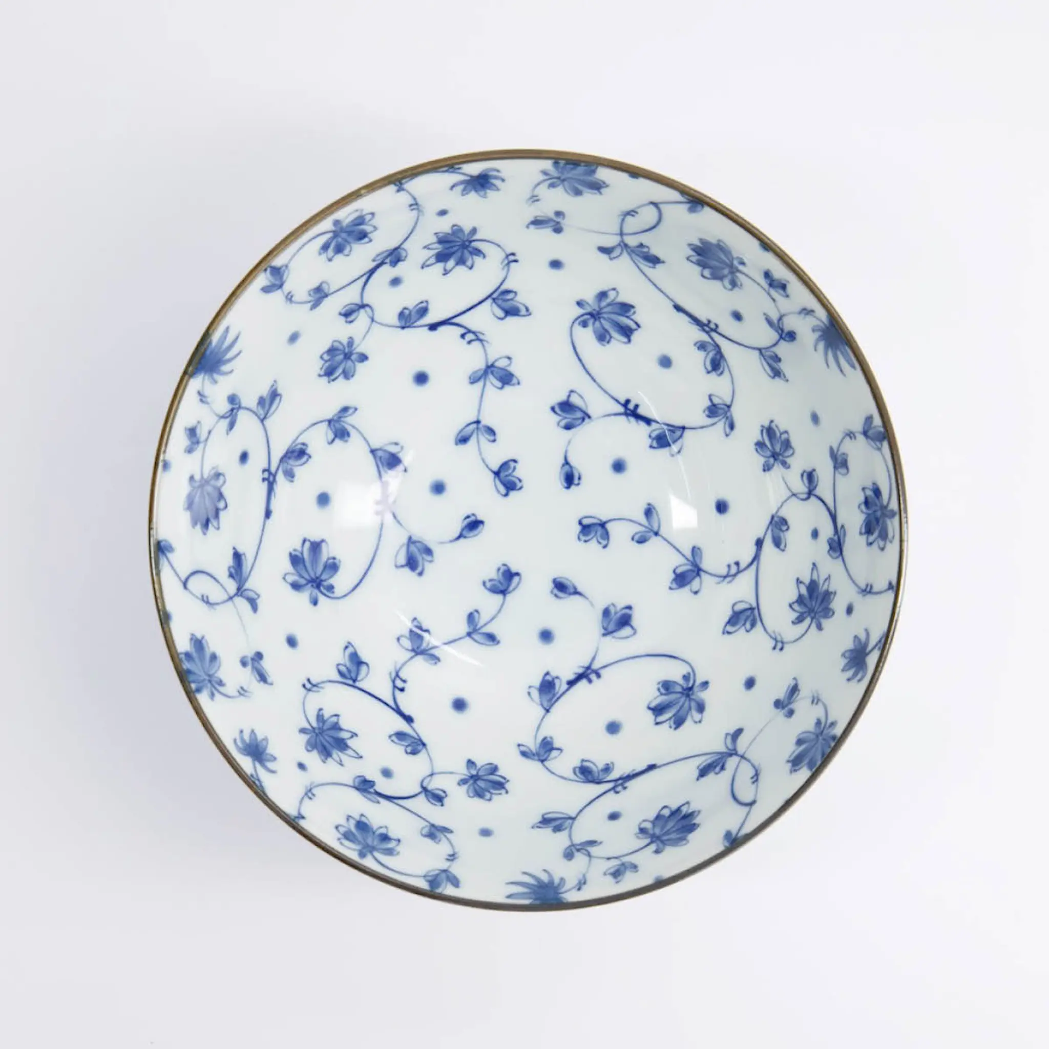 Tokyo Design Studio Natsu Karakusa Mixed skål 17,8x9,5 cm 1 L blå/vit