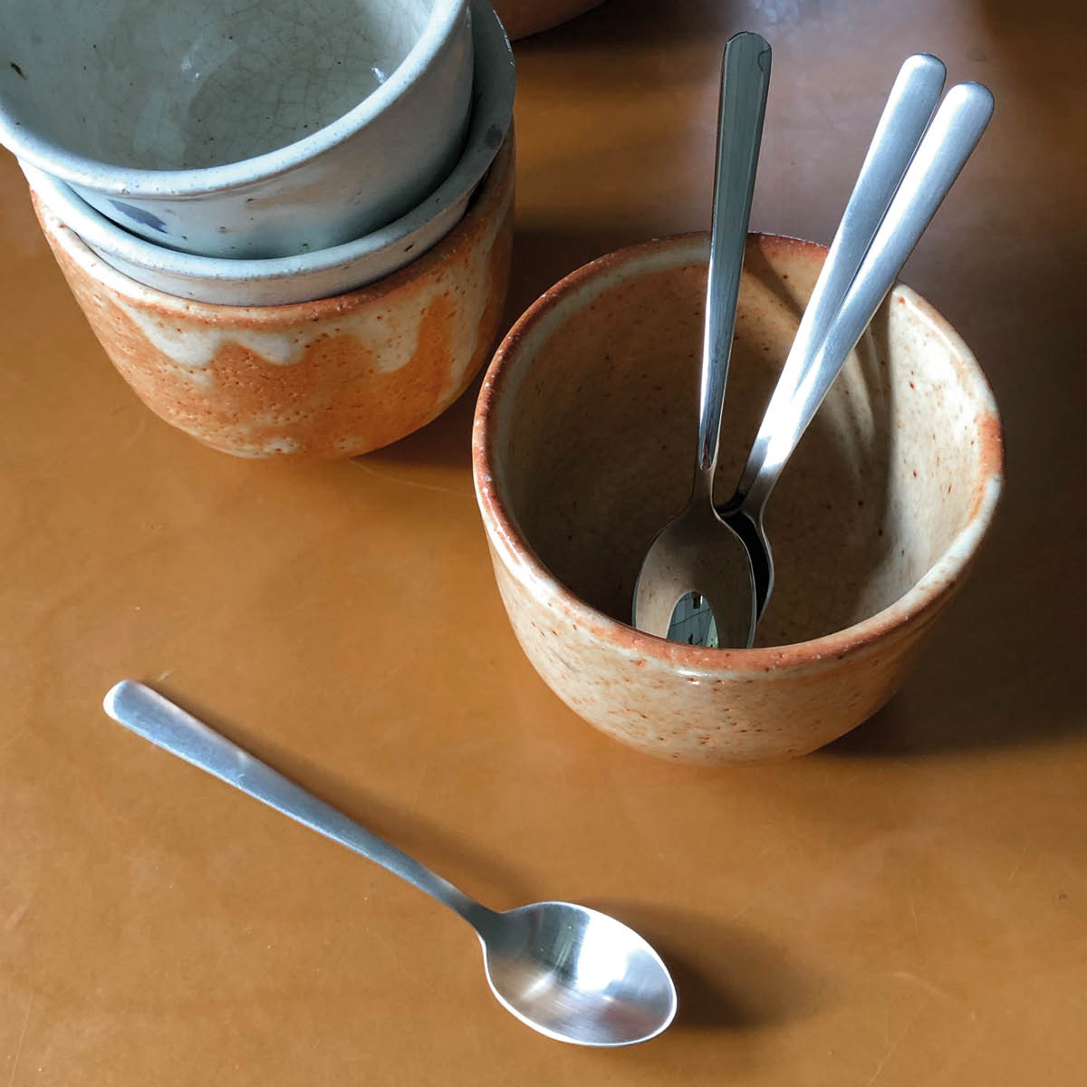 Kay Bojesen Grand Prix teskje 13 cm matt stål