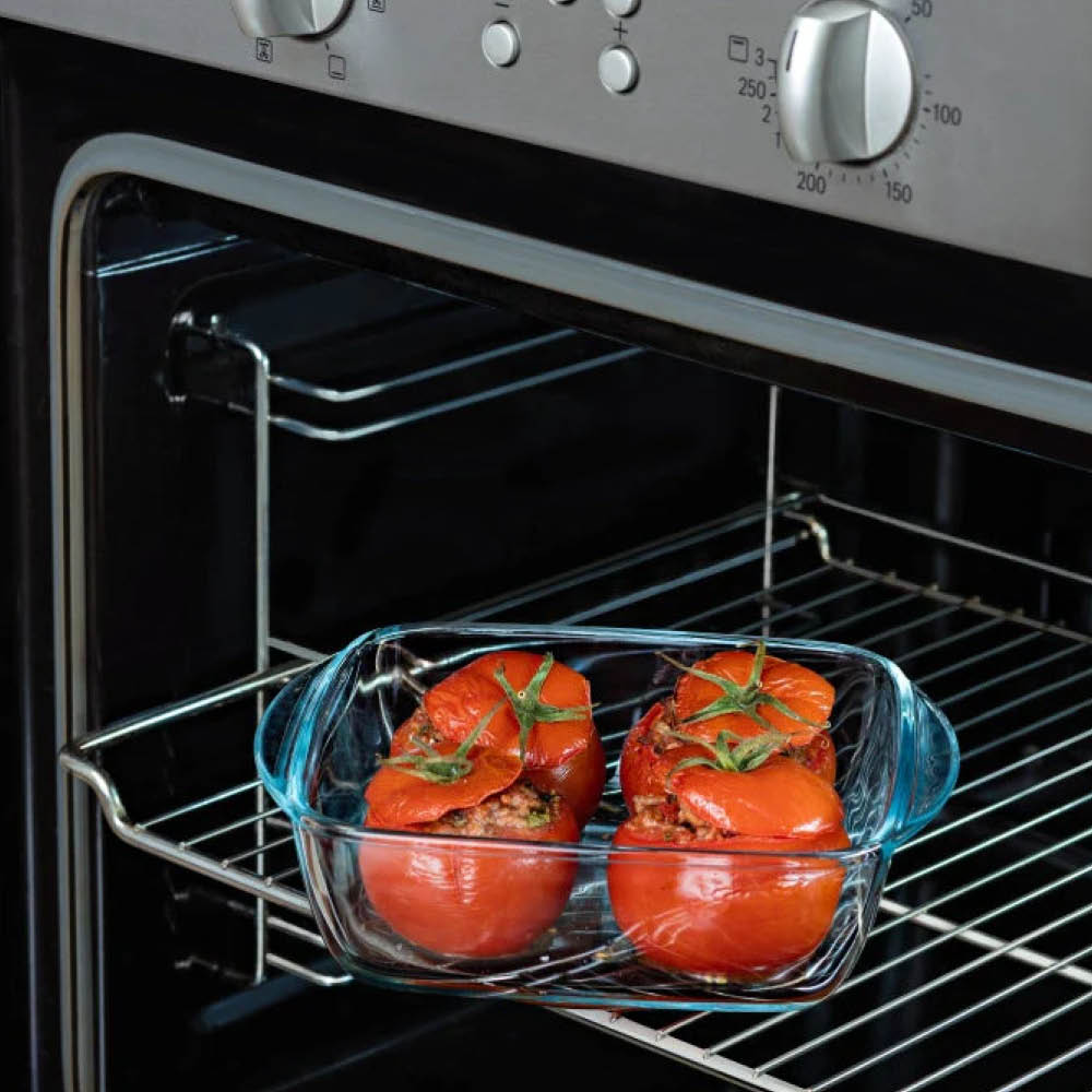 Pyrex Cook & Heat Säilytyspurkki 1 L Punainen/Kirkas