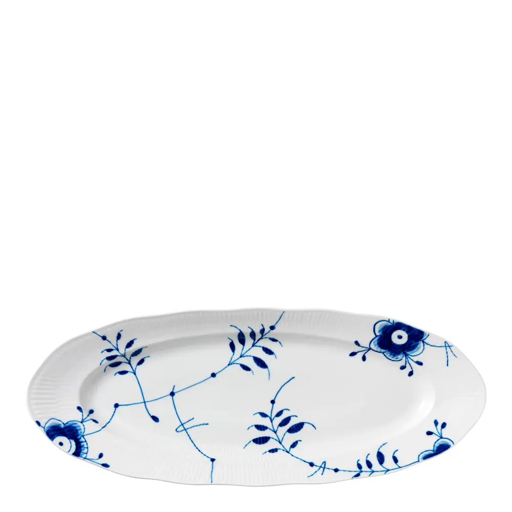 Blue Fluted Mega Tarjoiluastia soikea 60 cm