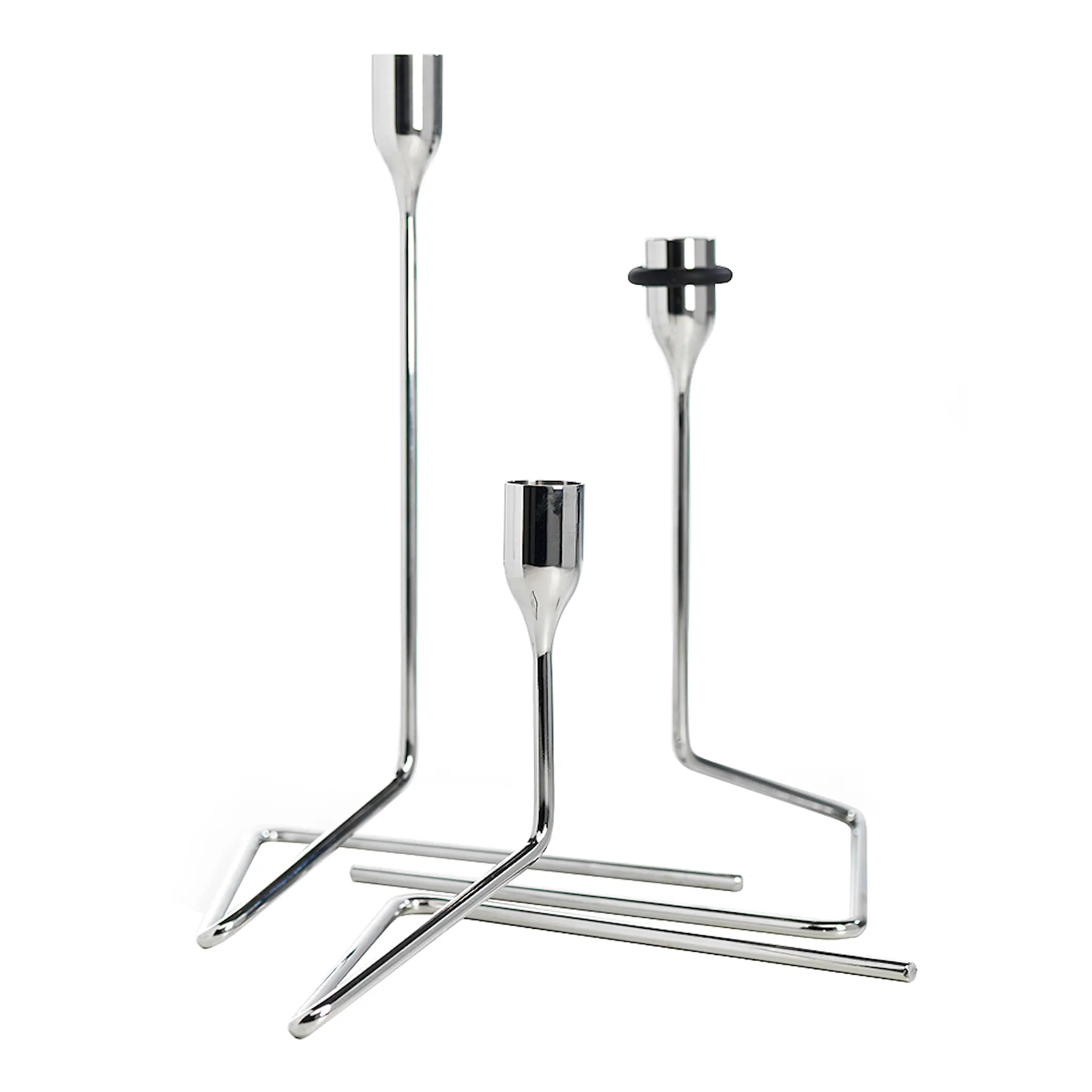 Born in Sweden Puzzle Ljusstake 3 delar Silver