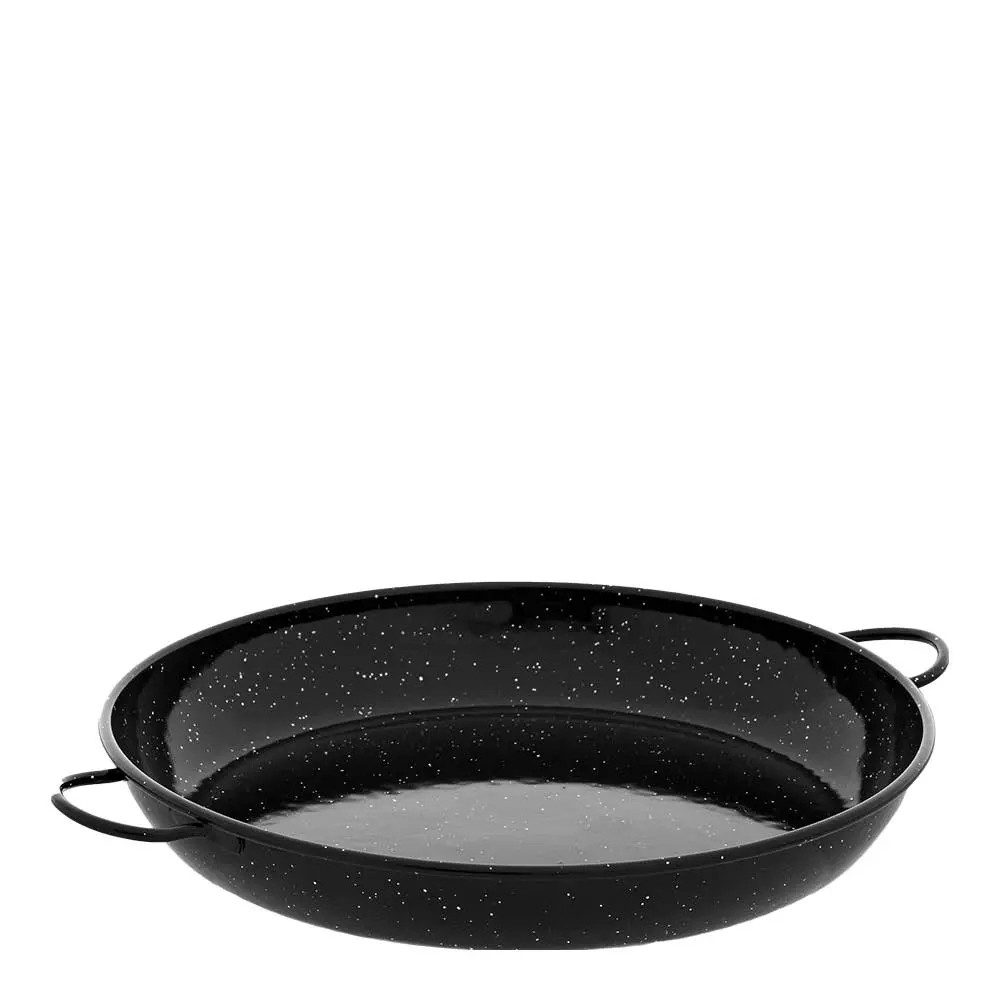 Paellapannu 40 cm emaloitu