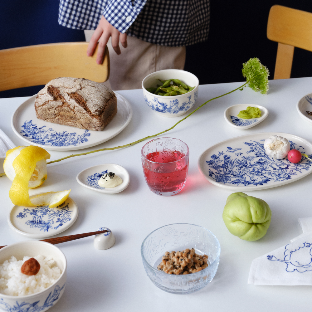 Moomin Arabia Muumi Haru Syömäpuikkopidike 2 kpl Valkoinen/Sininen