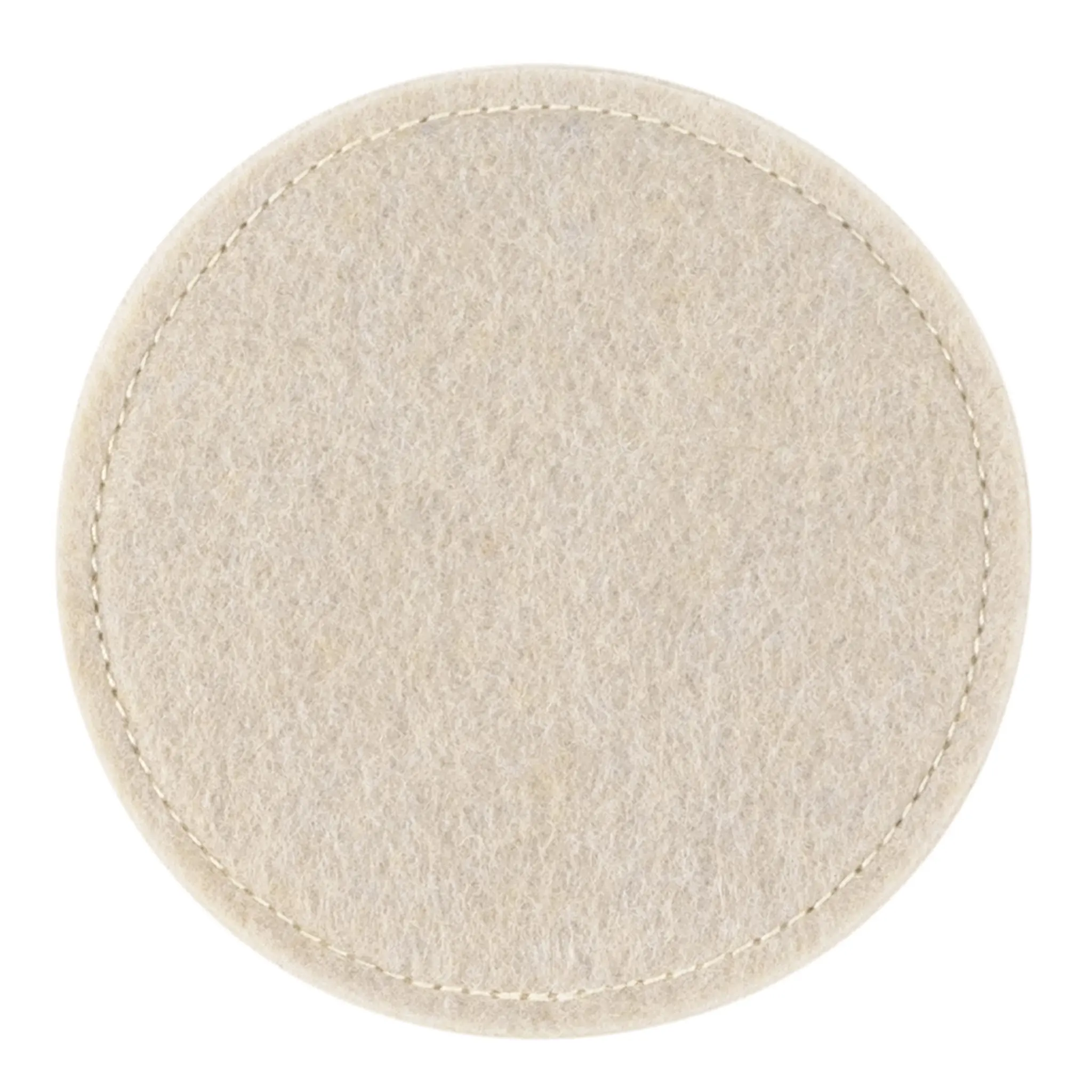 Ziczac Nuno Glasunderlägg 10 cm 4-pack Beige
