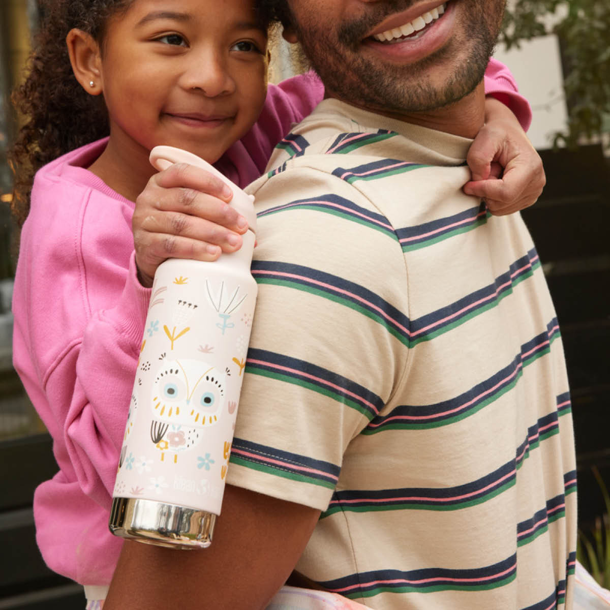 Klean Kanteen Kid Classic Narrow termoflaske 0,35L med sportslokk Owlet