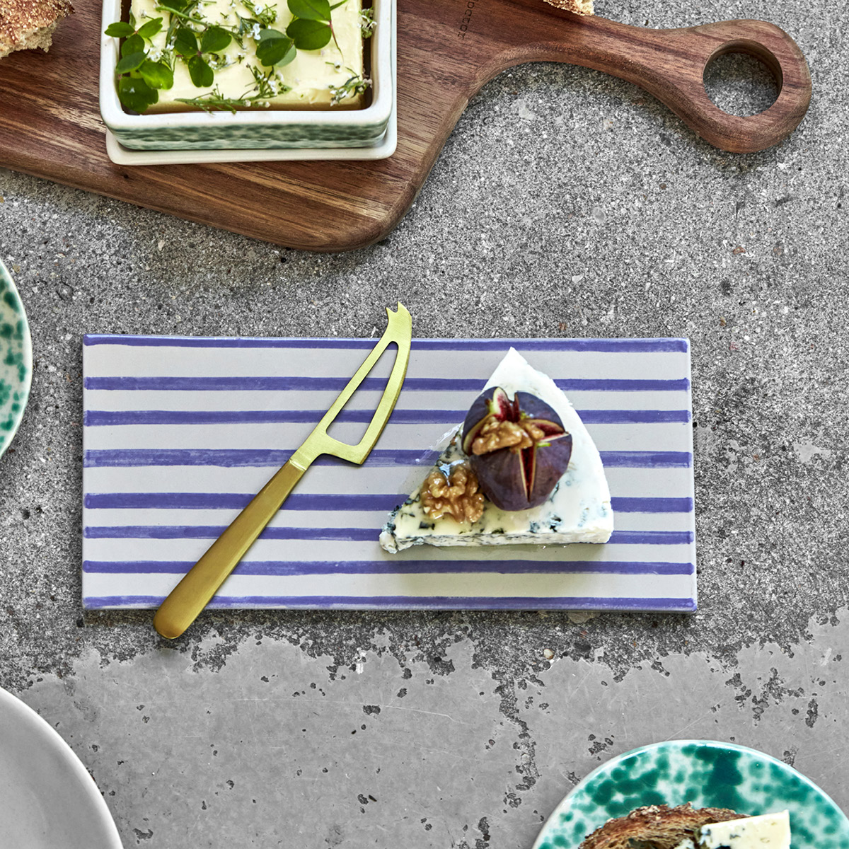 House Doctor Diva Tarjotin 26x12 cm 2 kpl Sininen