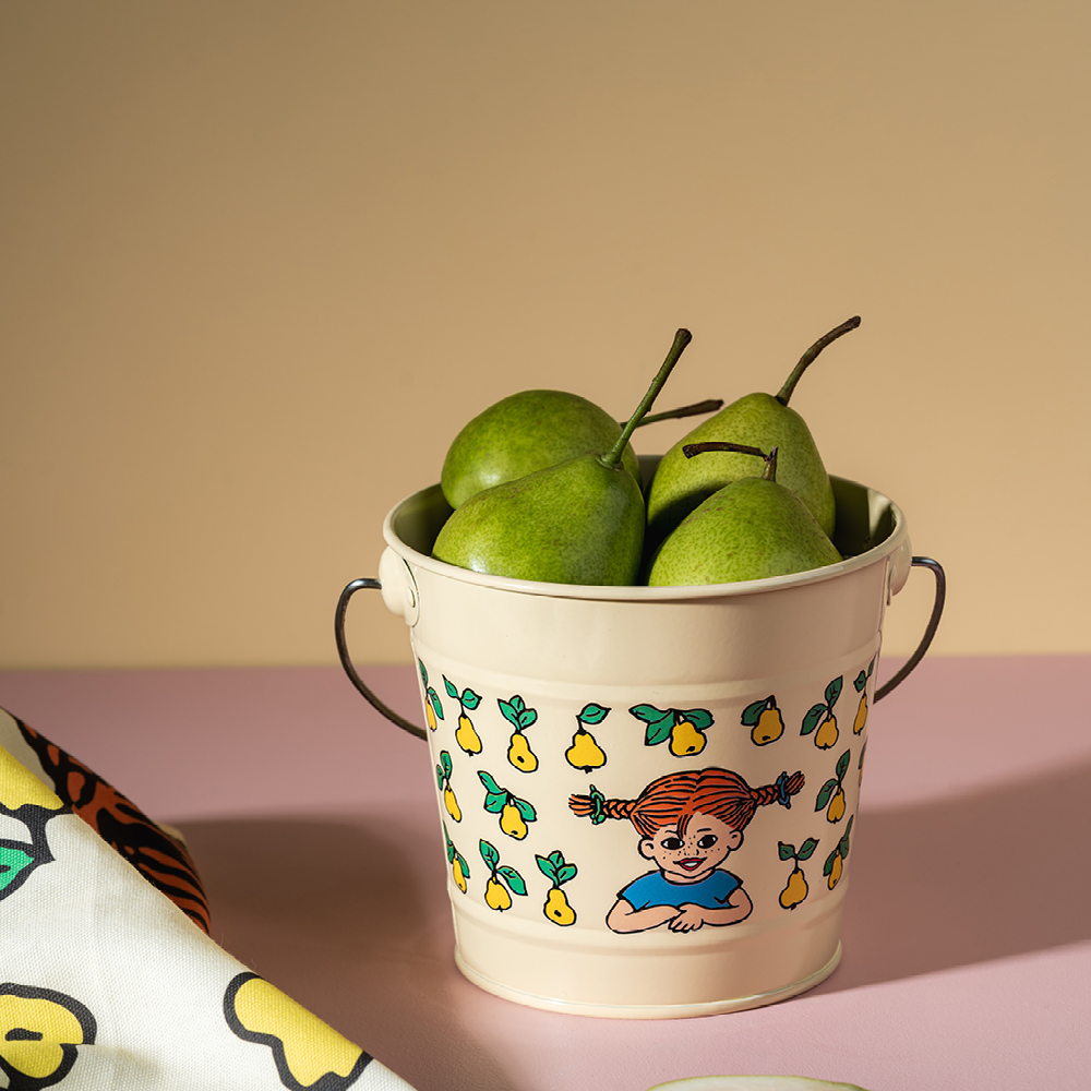 Muurla Peppi Pitkätossu Ämpäri hedelmät 2 L Keltainen