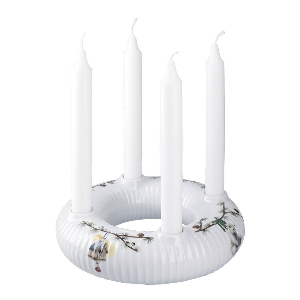 Kähler Hammershøi Christmas adventtikynttilänjalka 21,5 cm valkoinen