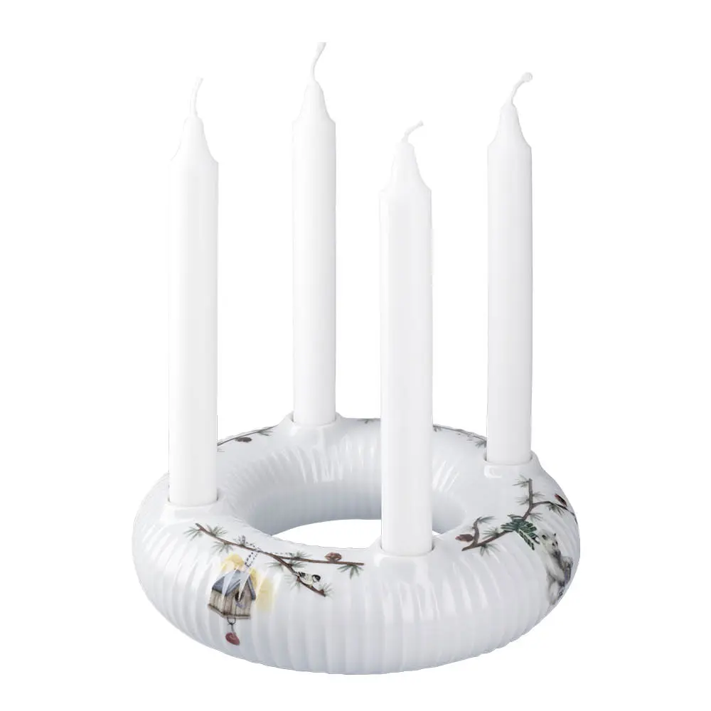 Hammershøi Christmas adventtikynttilänjalka 21,5 cm valkoinen