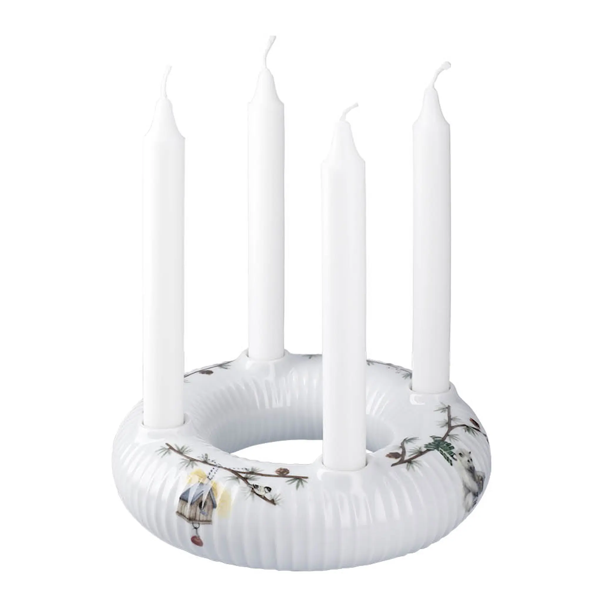 Kähler Hammershøi Christmas adventtikynttilänjalka 21,5 cm valkoinen